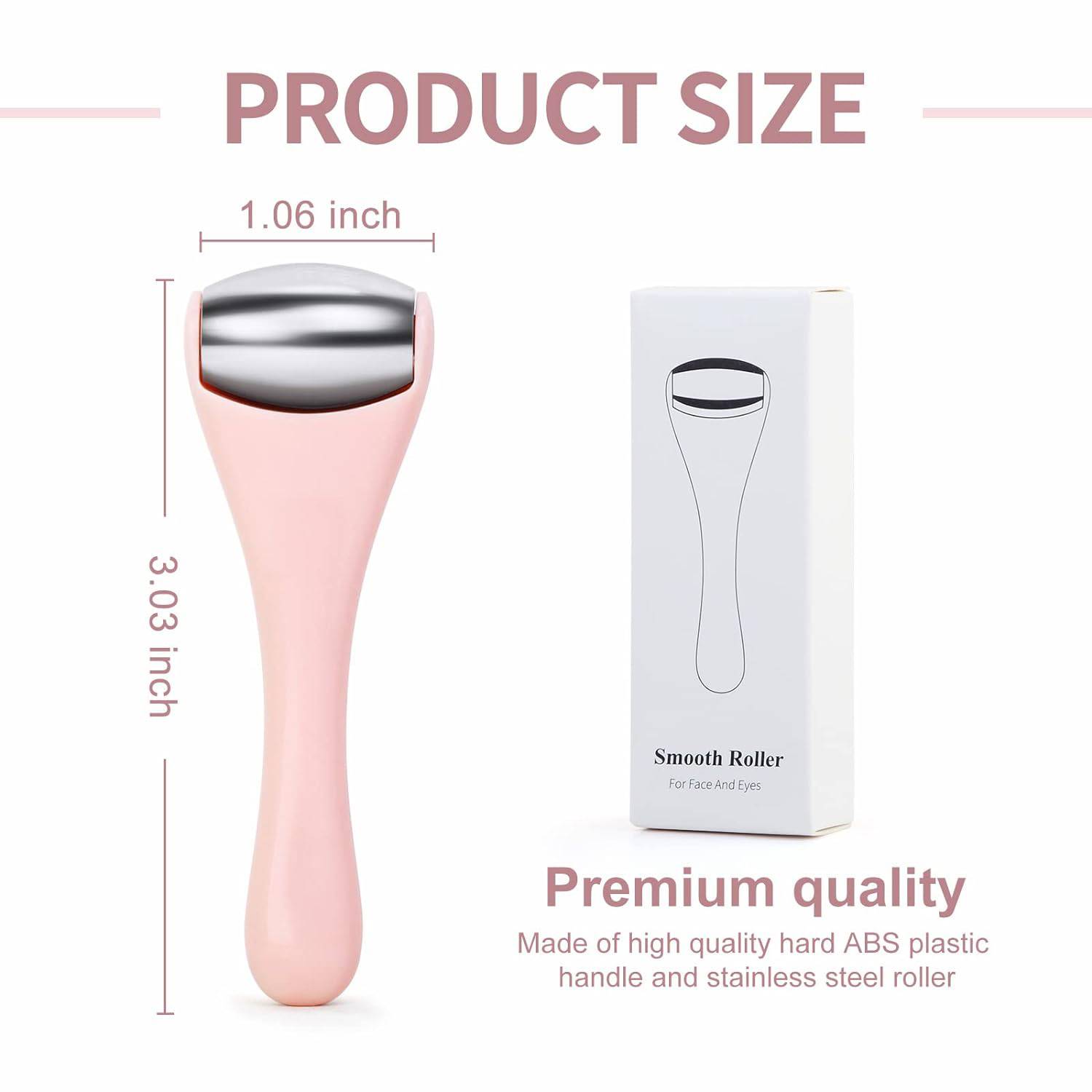 Stainless Steel Silicone Facial Roller 7