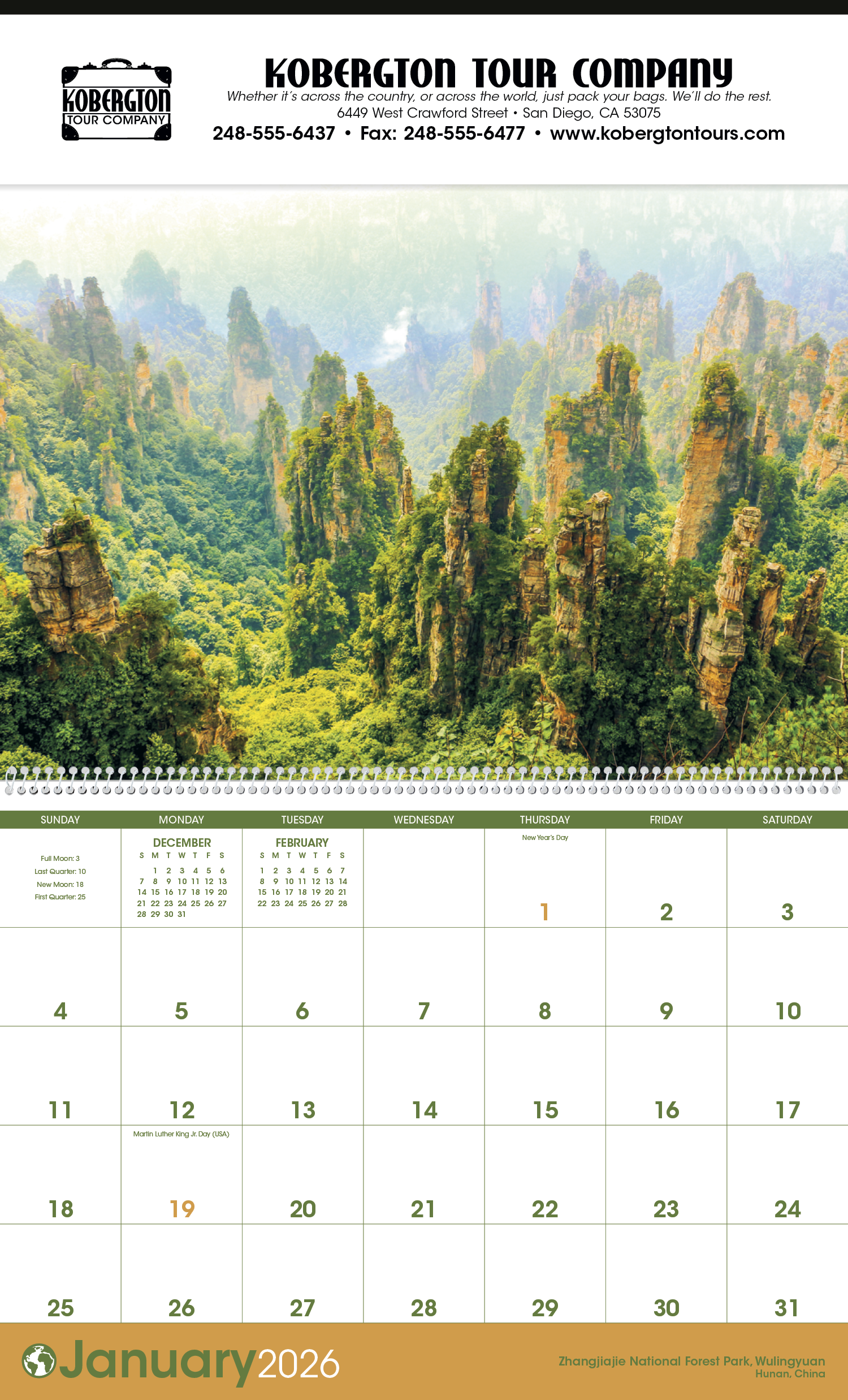 Triumph® Calendars World Scenic Calendar 25