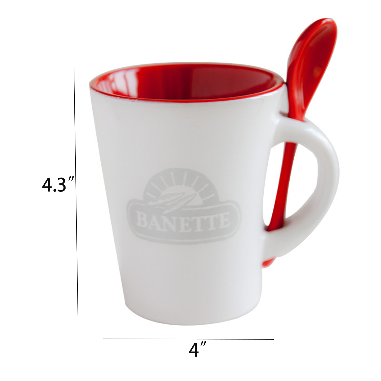 11oz Ceramic Mug with Spoon 4