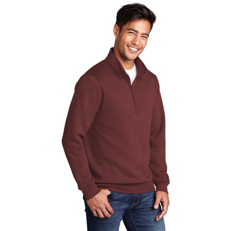 Port & Company Core Fleece 1/4-Zip Pullover Sweatshirt, custom hoodie or sweatshirt with logo imprint 23