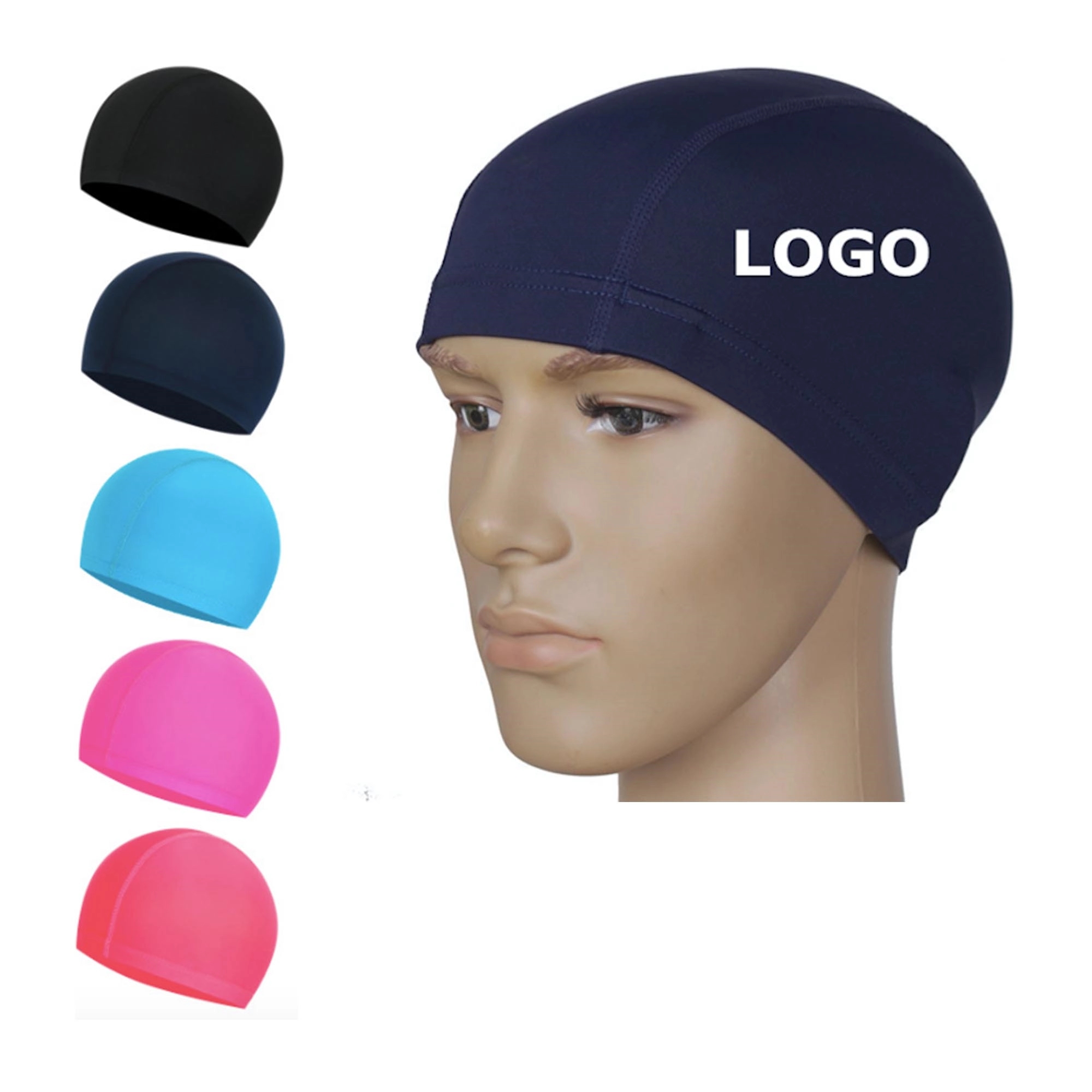 Lycra Polyester Swim Caps 4