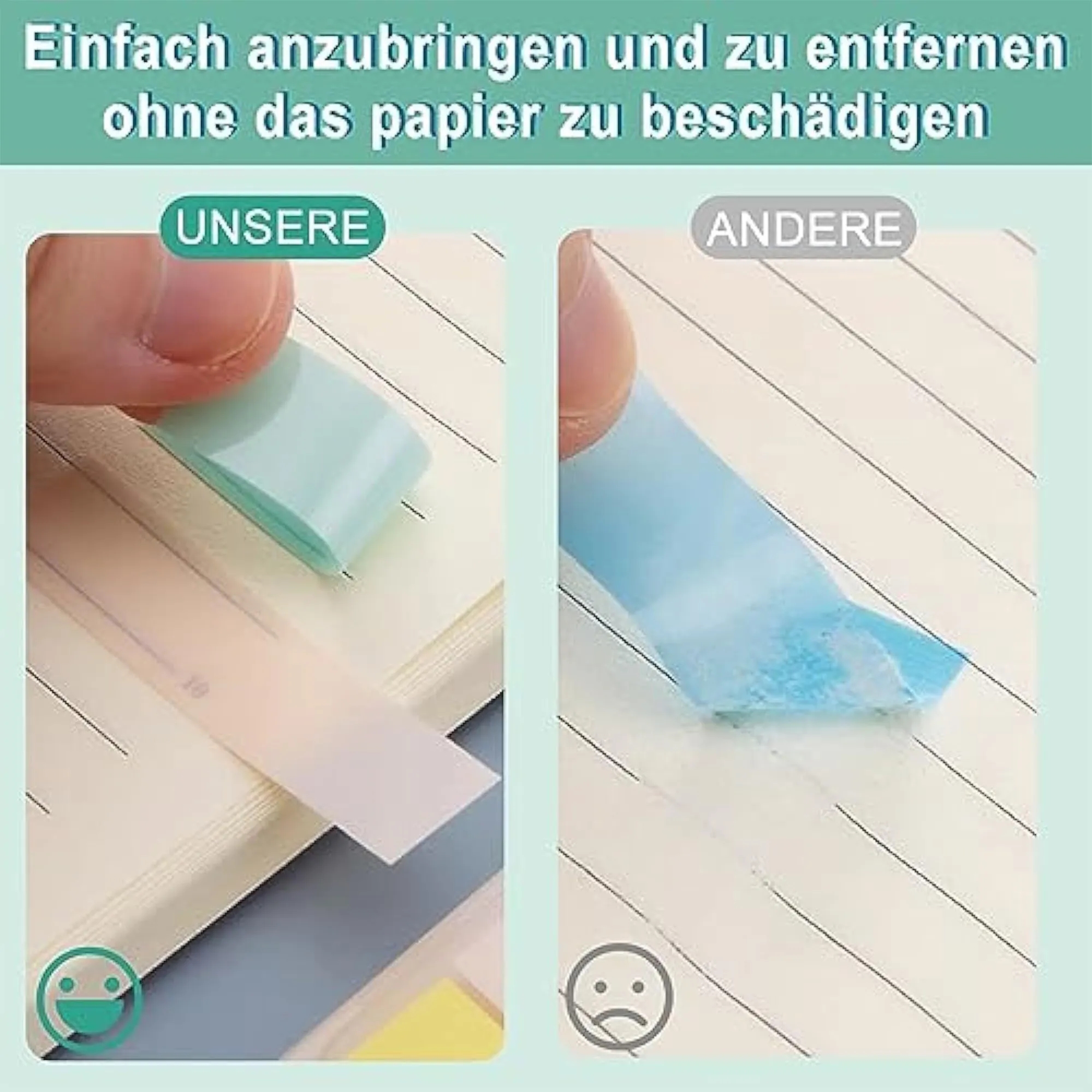 Fluorescent Transparent Indicator Sticky Note Paper Sticker 2