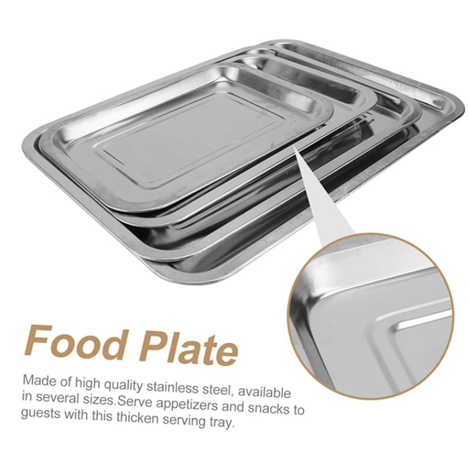 Stainless Steel Square Tray 1