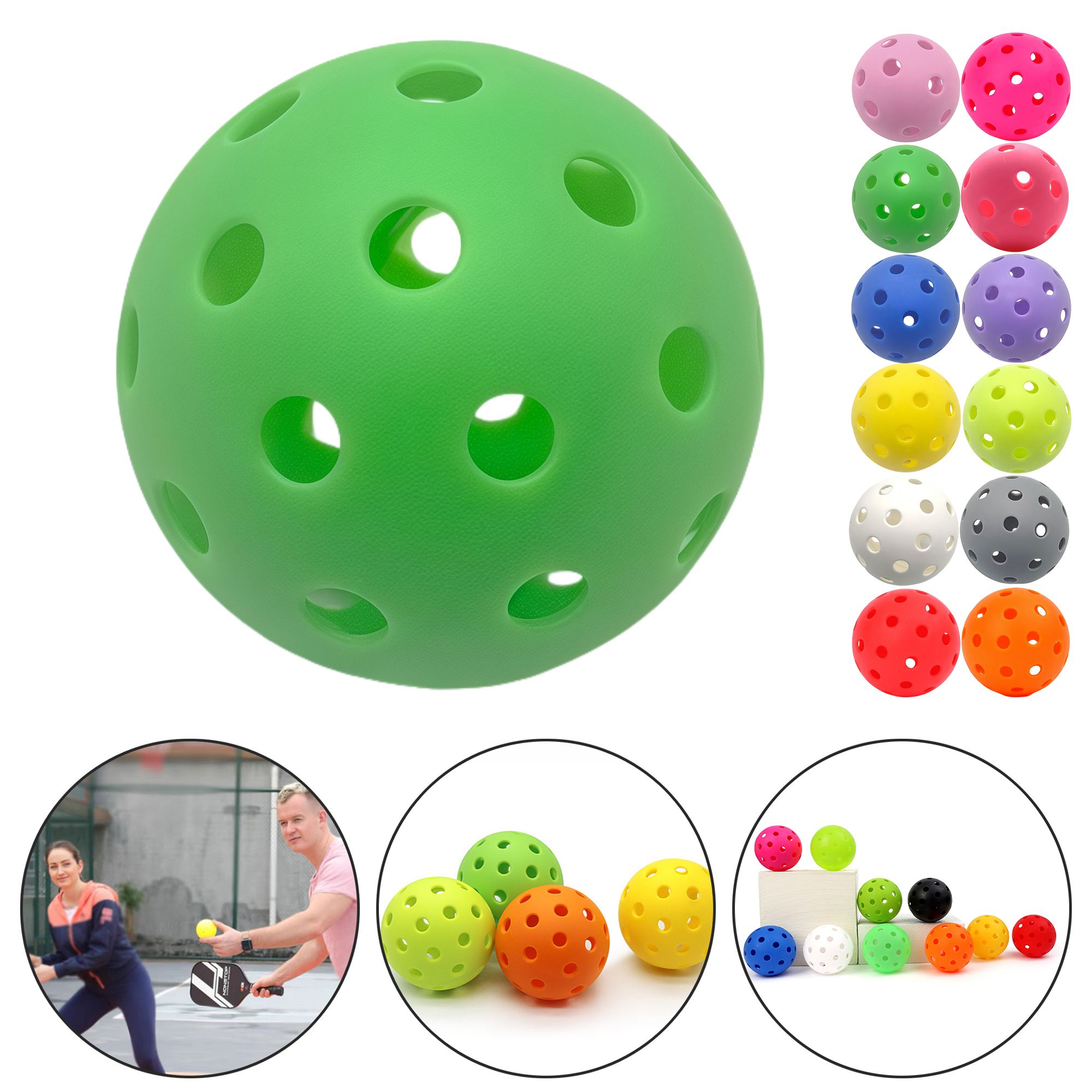40-Hole Pickleball for Indoor and Outdoor Use 6