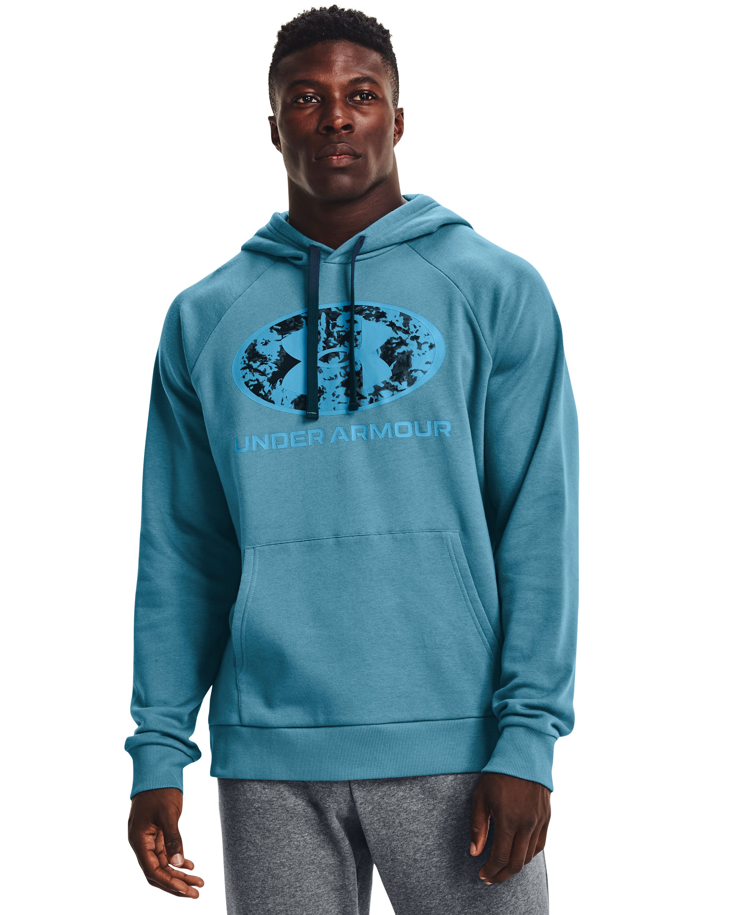 Men's UA Rival Fleece Cloud Fill Hoodie, custom hoodie or sweatshirt with logo imprint 8