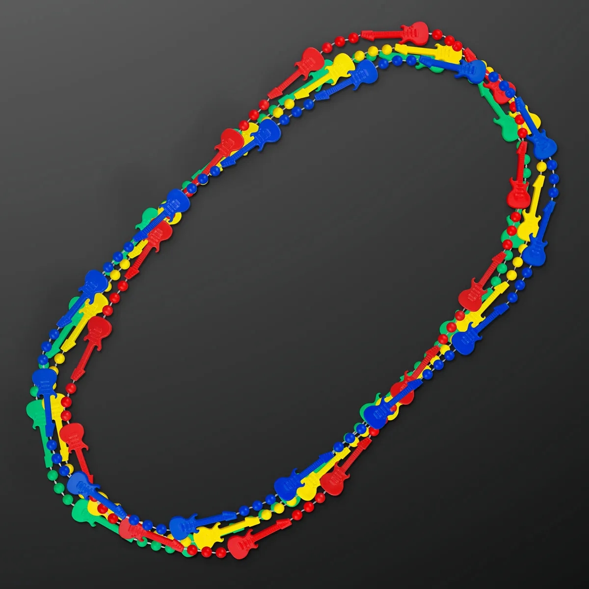 Rock Guitar Necklace Mardi Gras Beads 4