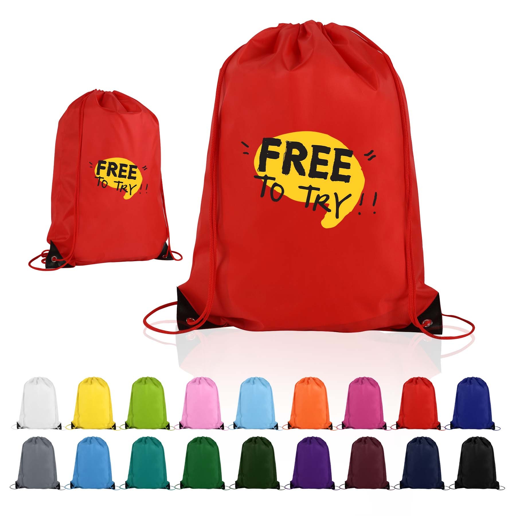 Custom Drawstring Bag With Reinforced Corners 14