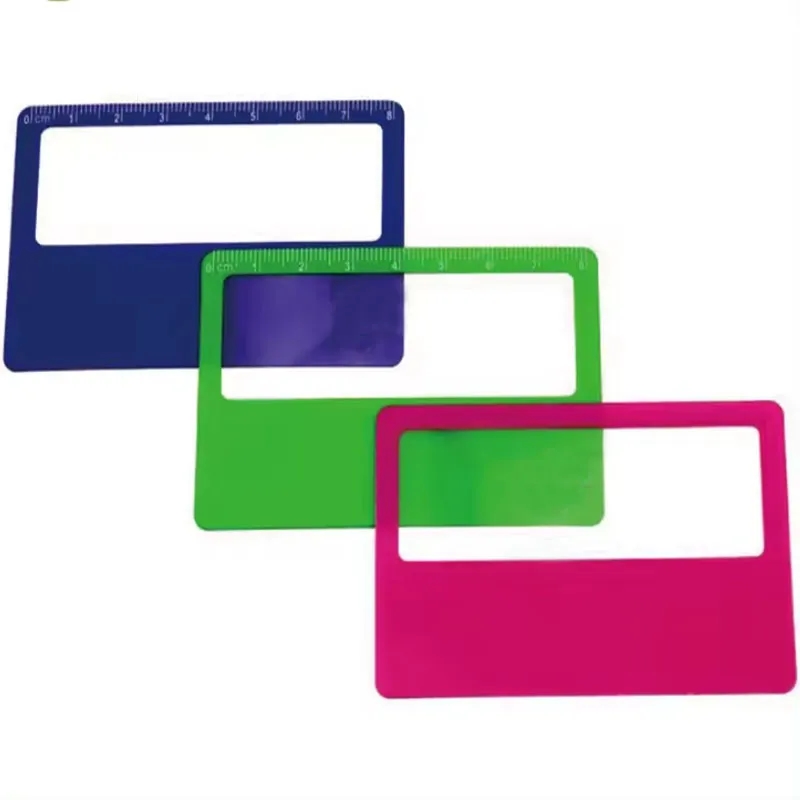 Promotional Card Sized Pocket 3X Reading Magnifier 4