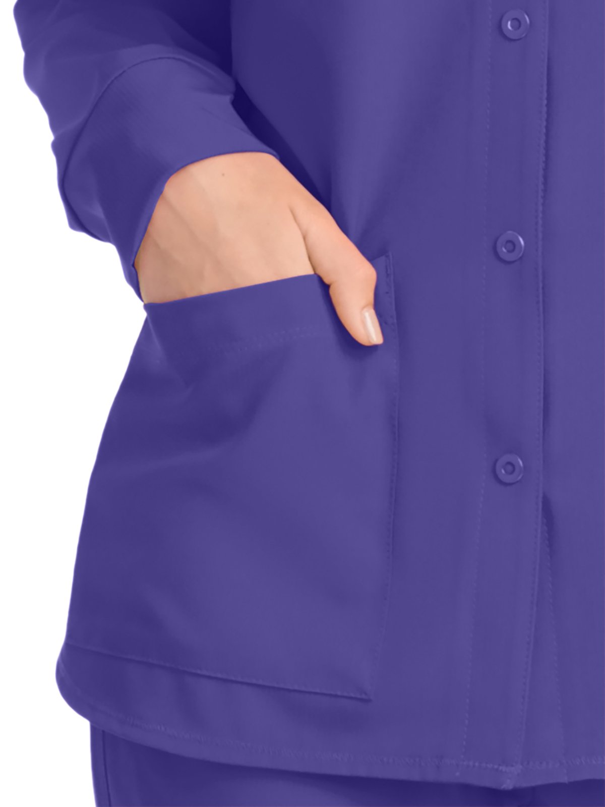 Skechers - Women's Two-Pocket Snap-Front Stability Warm-Up Scrub Jacket 50