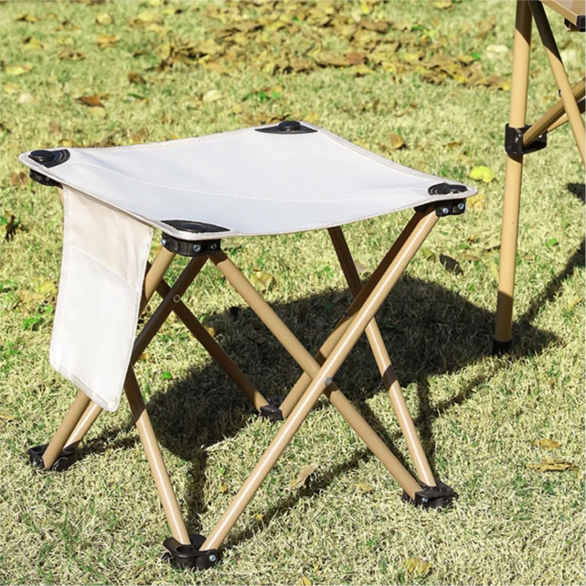 Foldable Outdoor Camping Chair With Pouch & Side Pocket 2