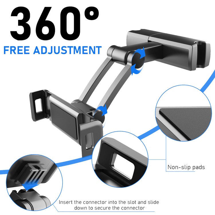 Car back seat tablet computer support frame 1