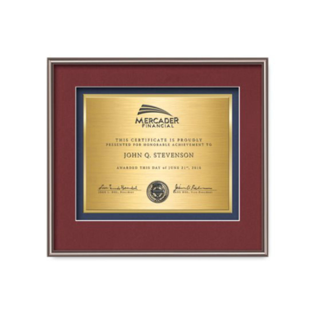 Fenestra Certificate TexEtch - Bronze