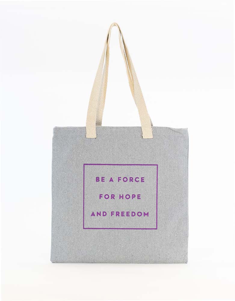 "LIMESTONE" Recycled Cotton Tote Bag 14.5x14.5" 1