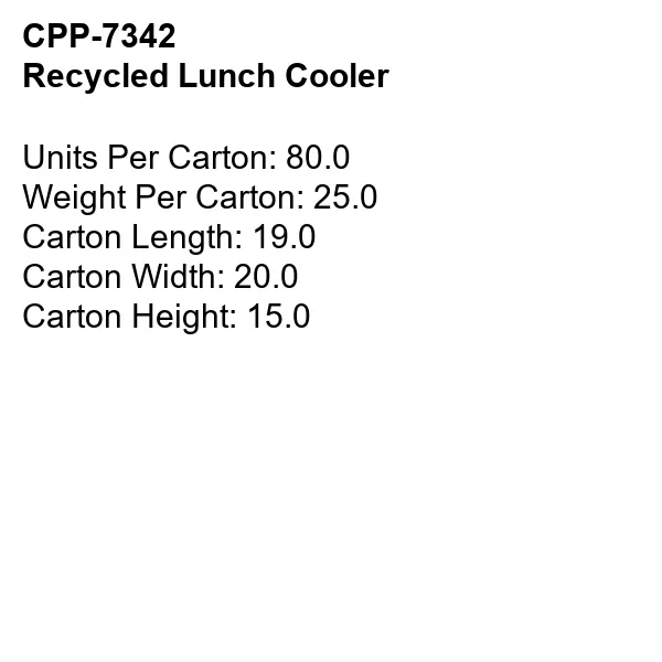 Recycled Lunch Cooler 7