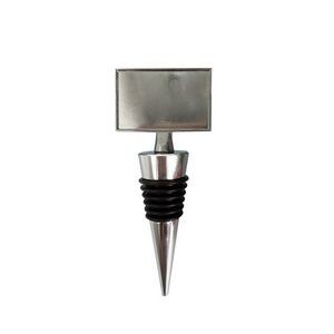 Non Toxic Modern Rectangle Medal Wine Bottle Stopper 7