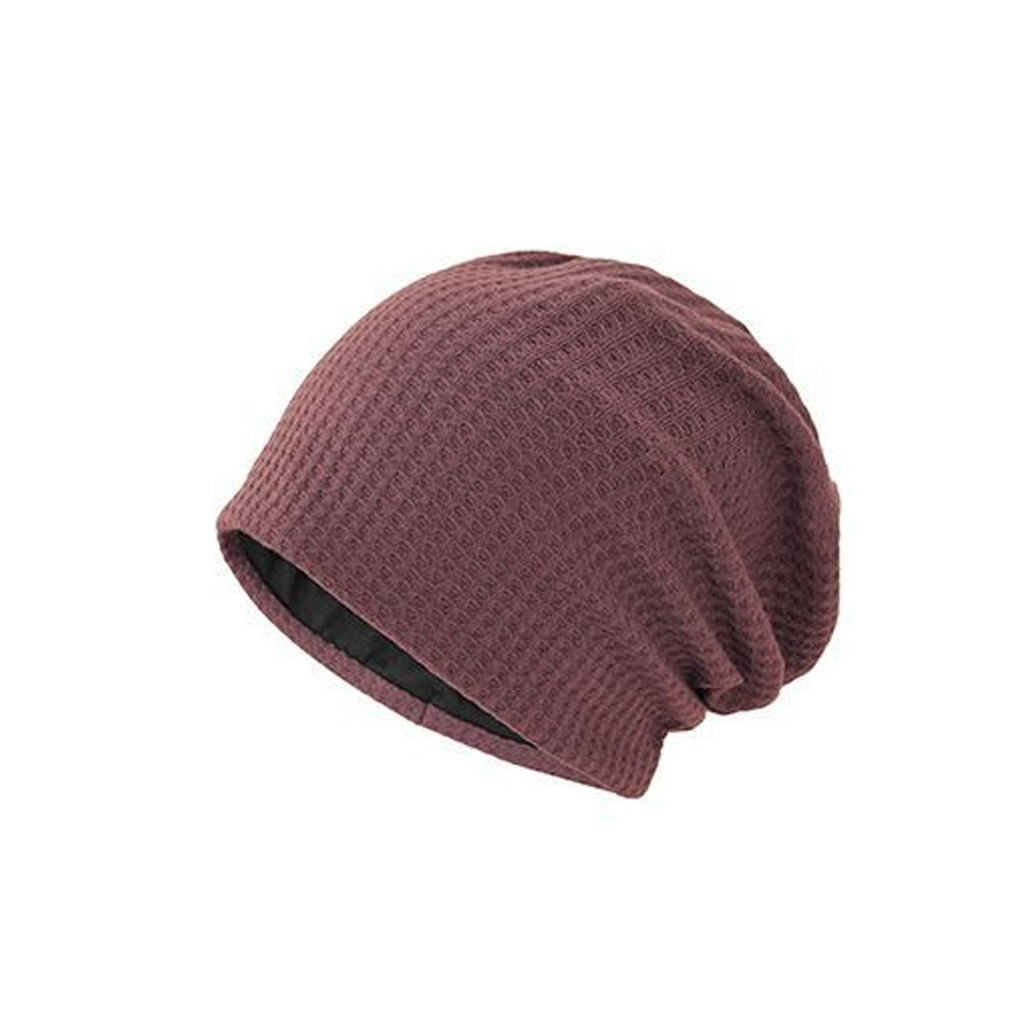Simple And High-End Double-Layer Knitted Fabric Bean Hat 4