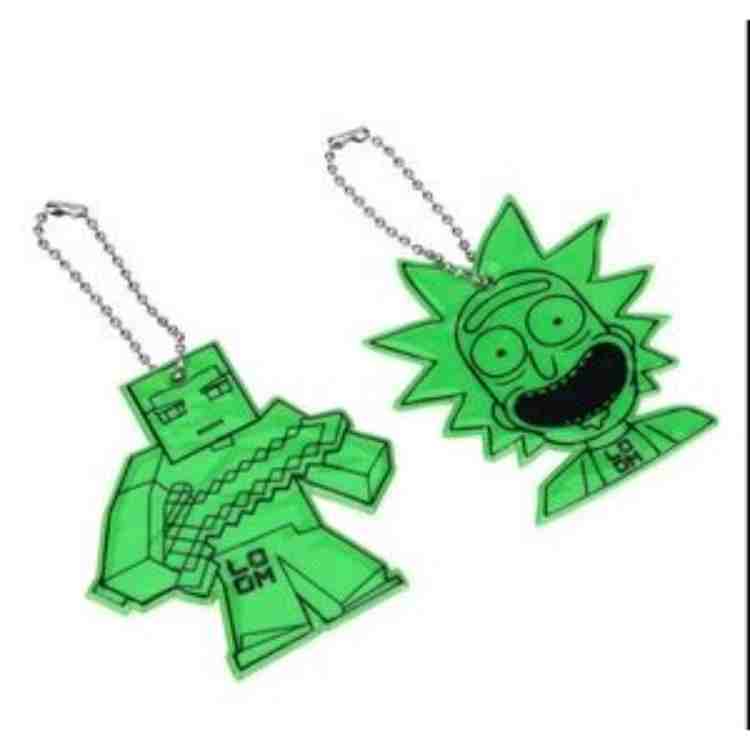 Pvc Custom Shape Reflective Pendant Keychain 2