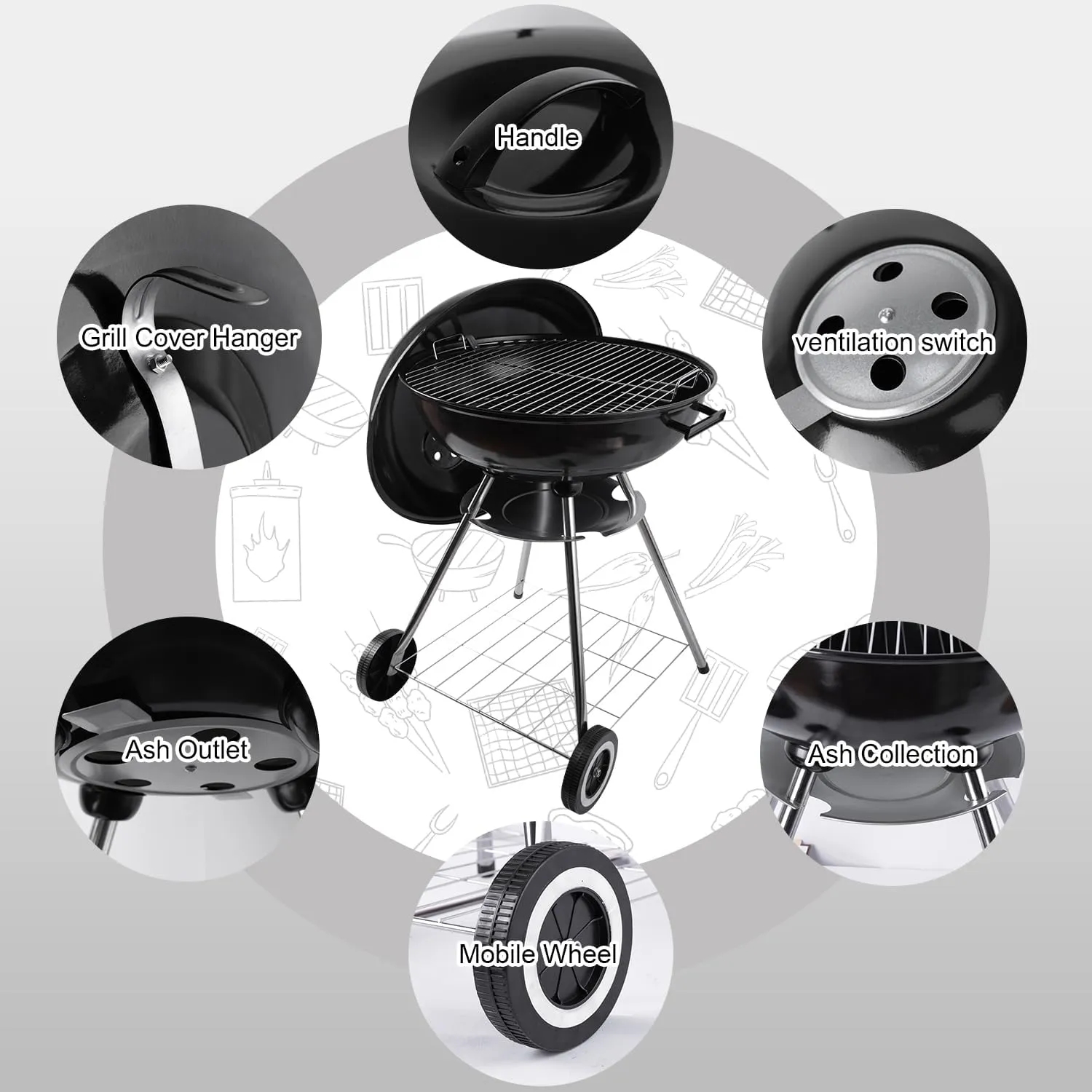 Portable Picnic BBQ Grill 5