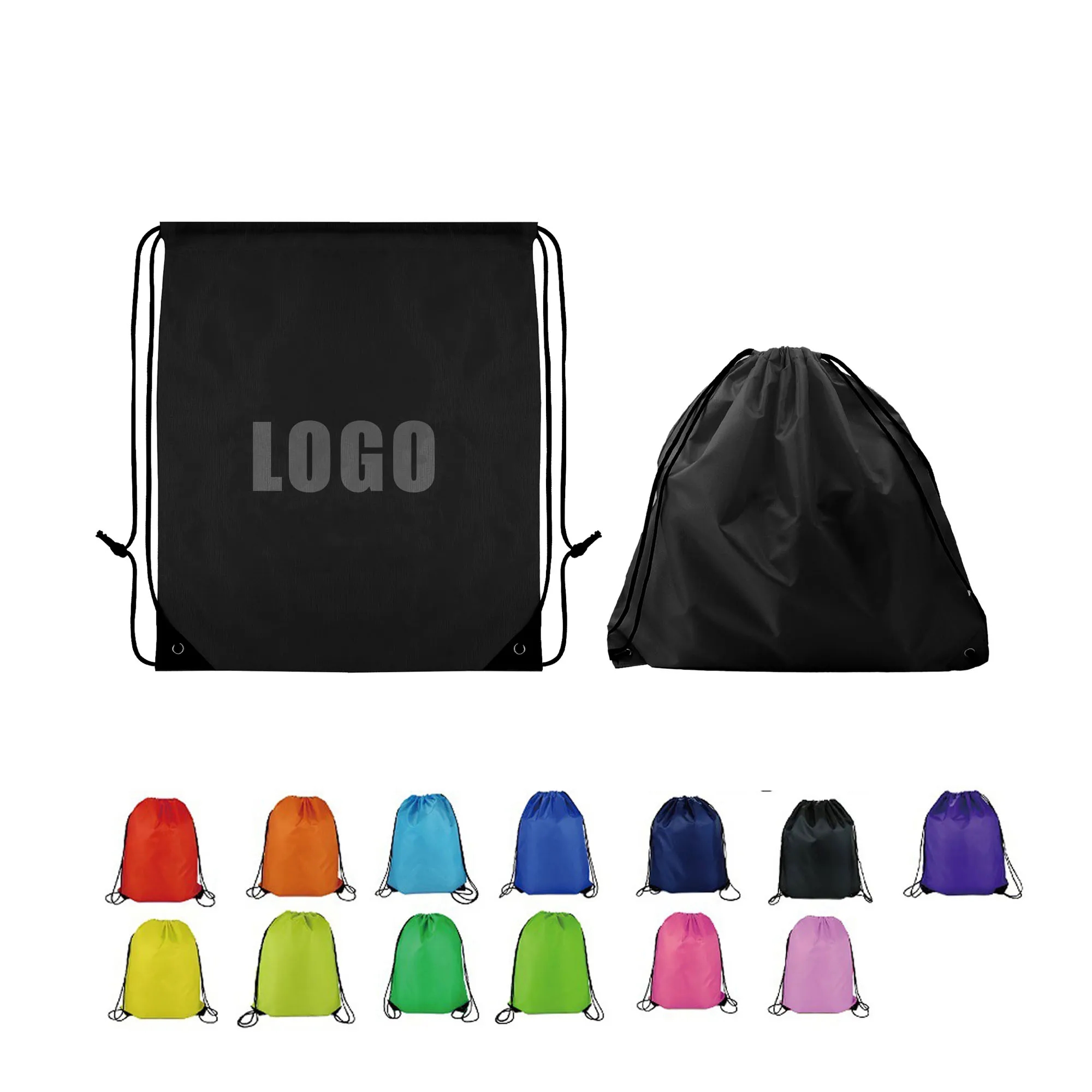 Drawsting Backpack With Reinforced Corner 9