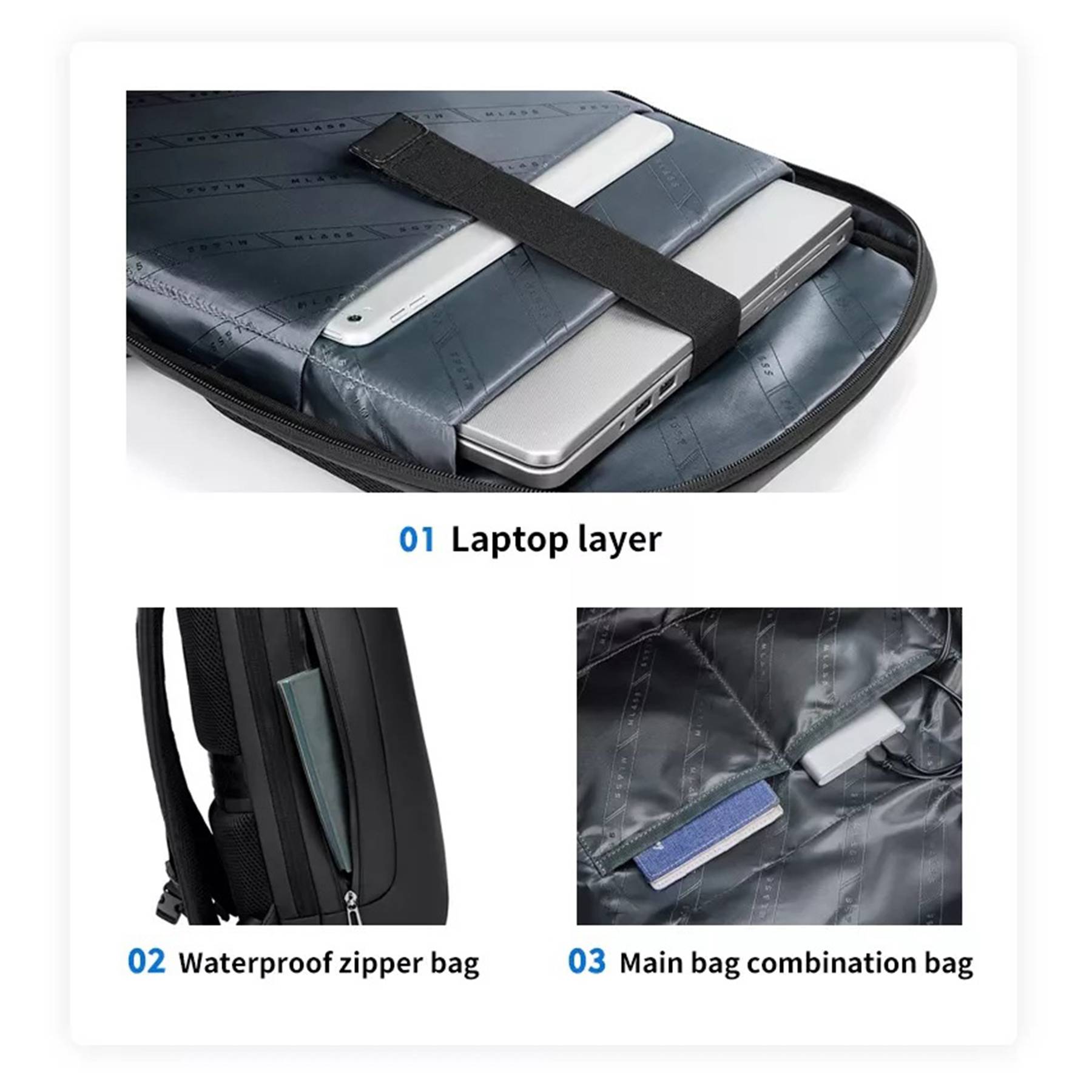 Oxford Anti-Theft Travel Backpack with USB Charging Port 3