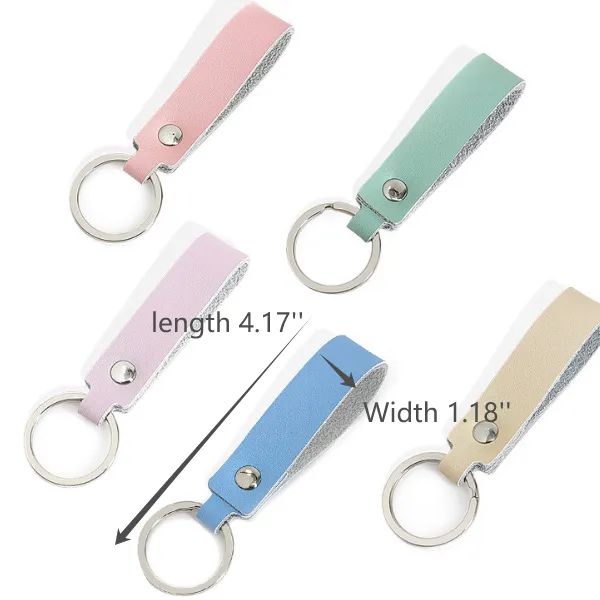 Classic Metal Leather Key Chain 3