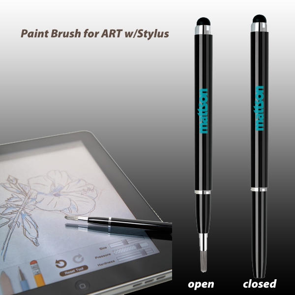 Retractable Multifunctional Stylus Brush and Soft Tip 2