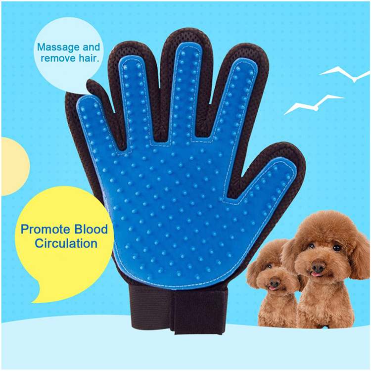 Rubber Pet Grooming Gloves 5