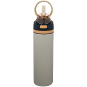Elvin 28oz Recycled Stainless Flip Straw Bottle, custom water bottle with logo imprint 253