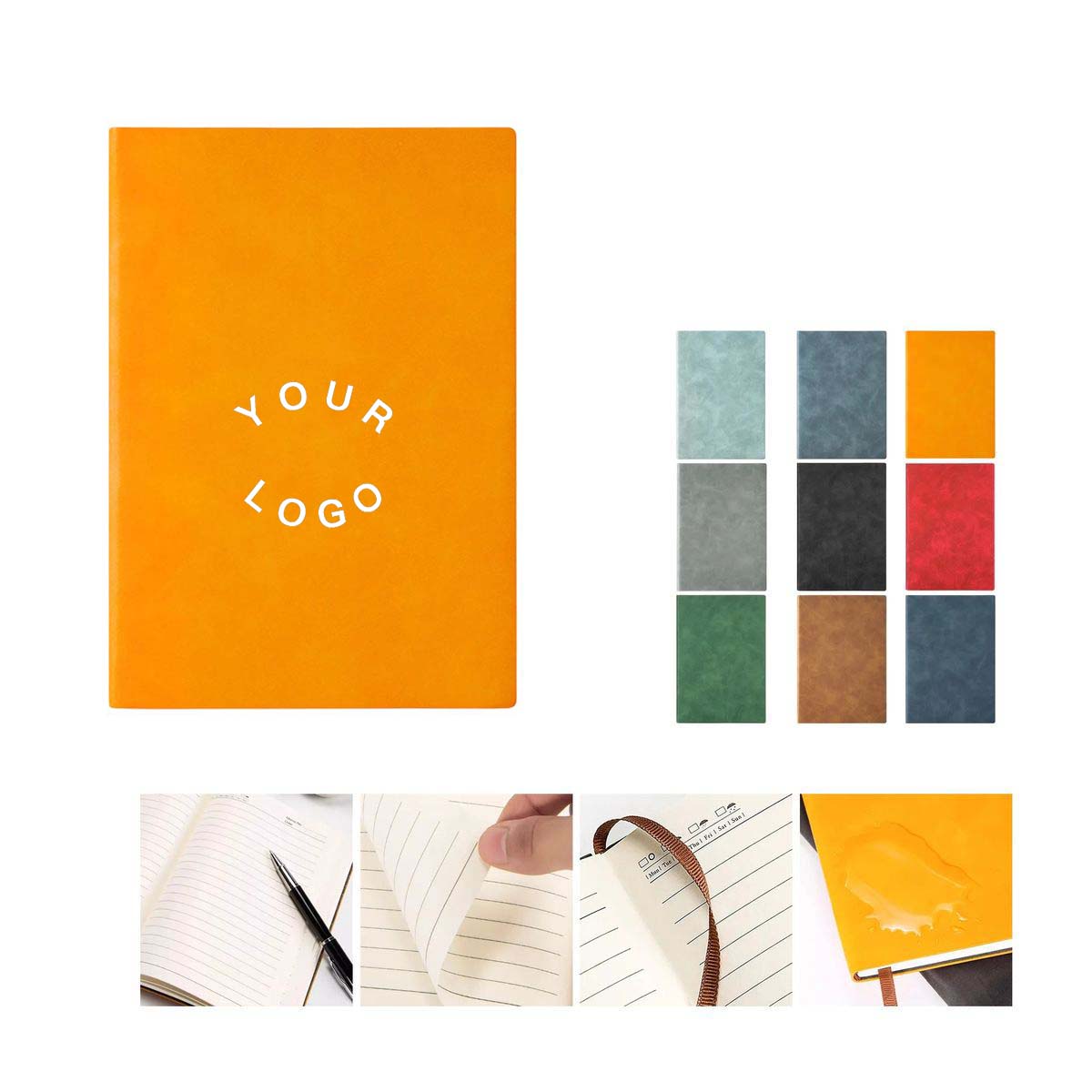 Classic Faux Leather Notebook for Work or Study 3