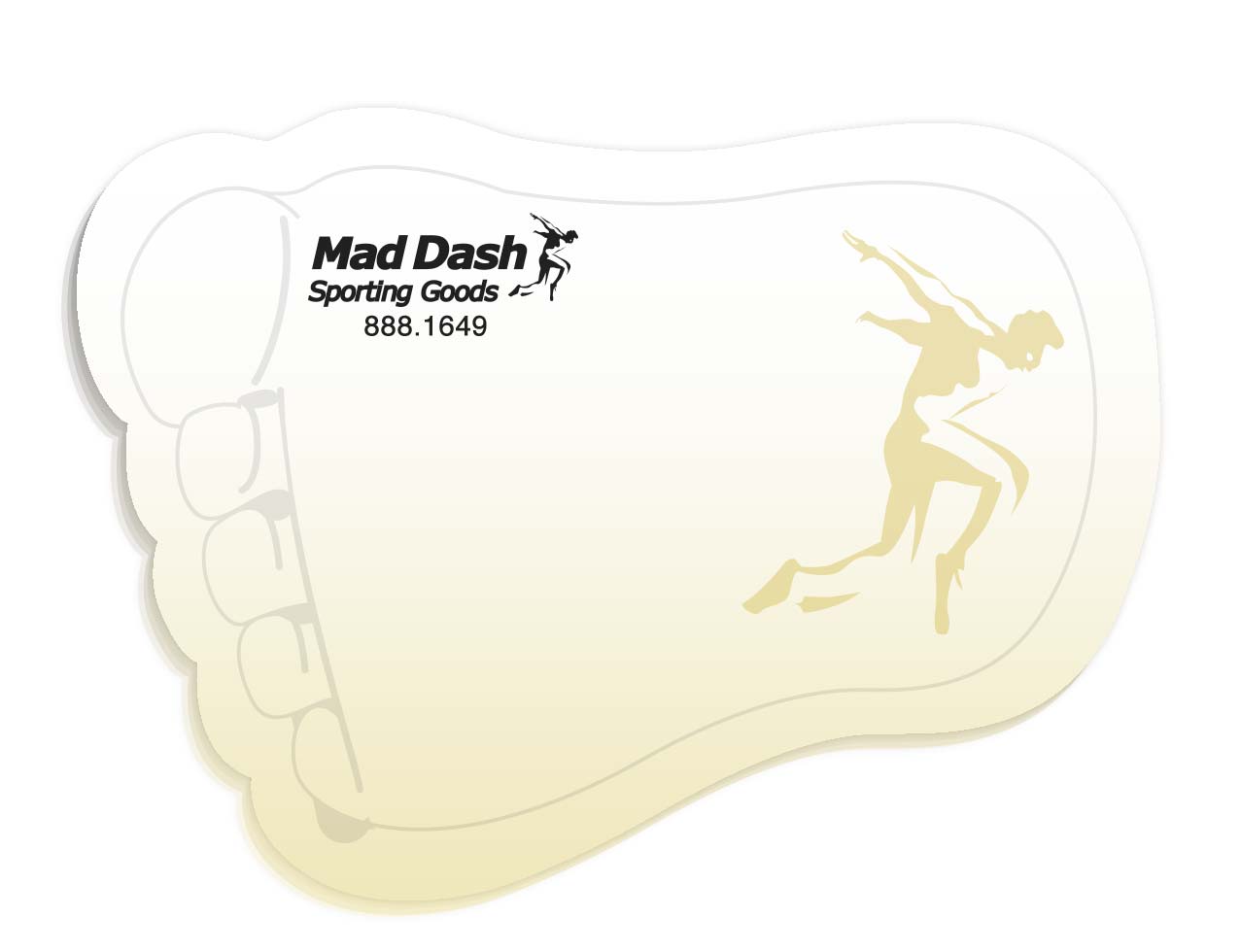 Souvenir® Sticky Note™ 4" x 3" Die Cut Pad, 50 sheet 25