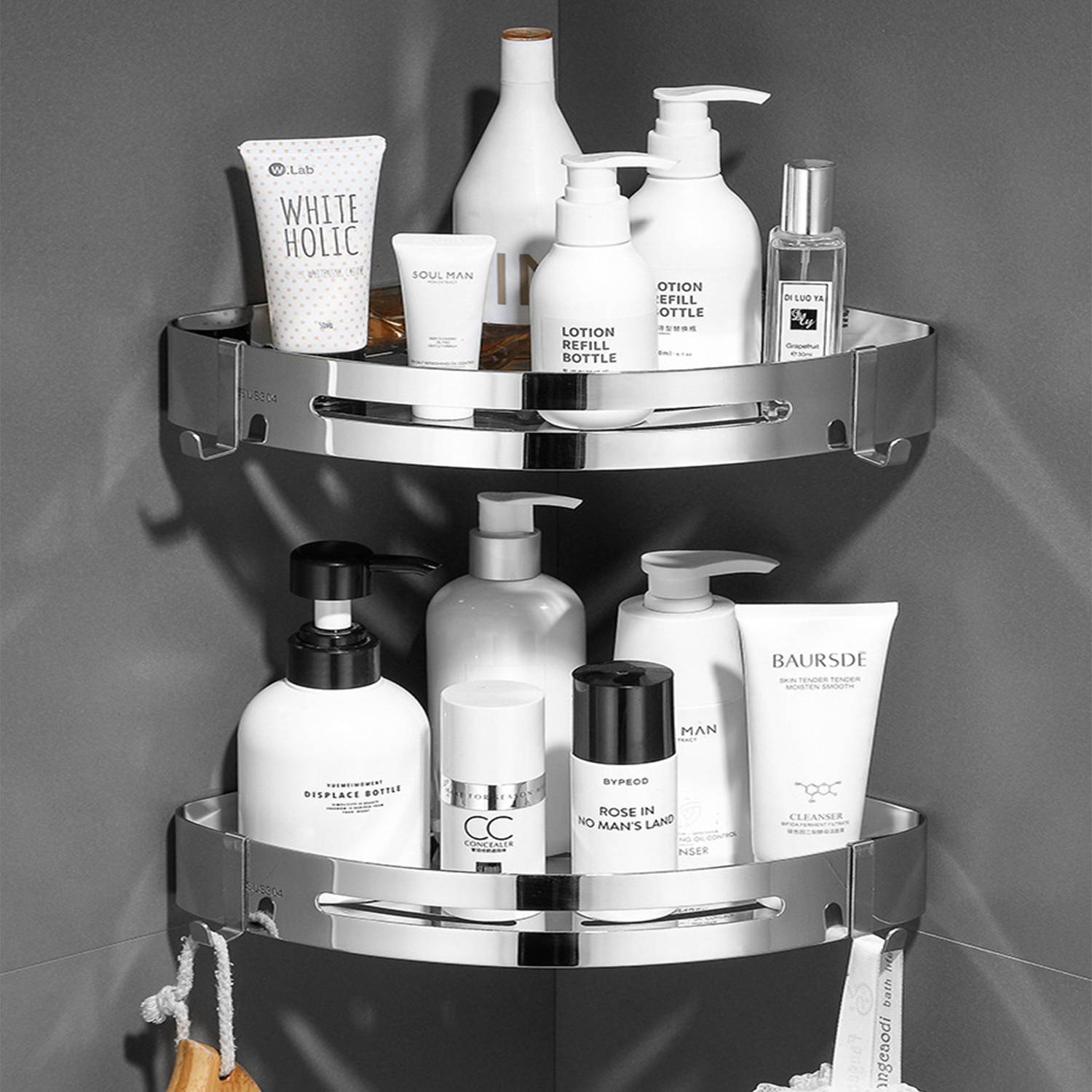 Stainless Steel Bathroom Tripod Bathroom Rack 5