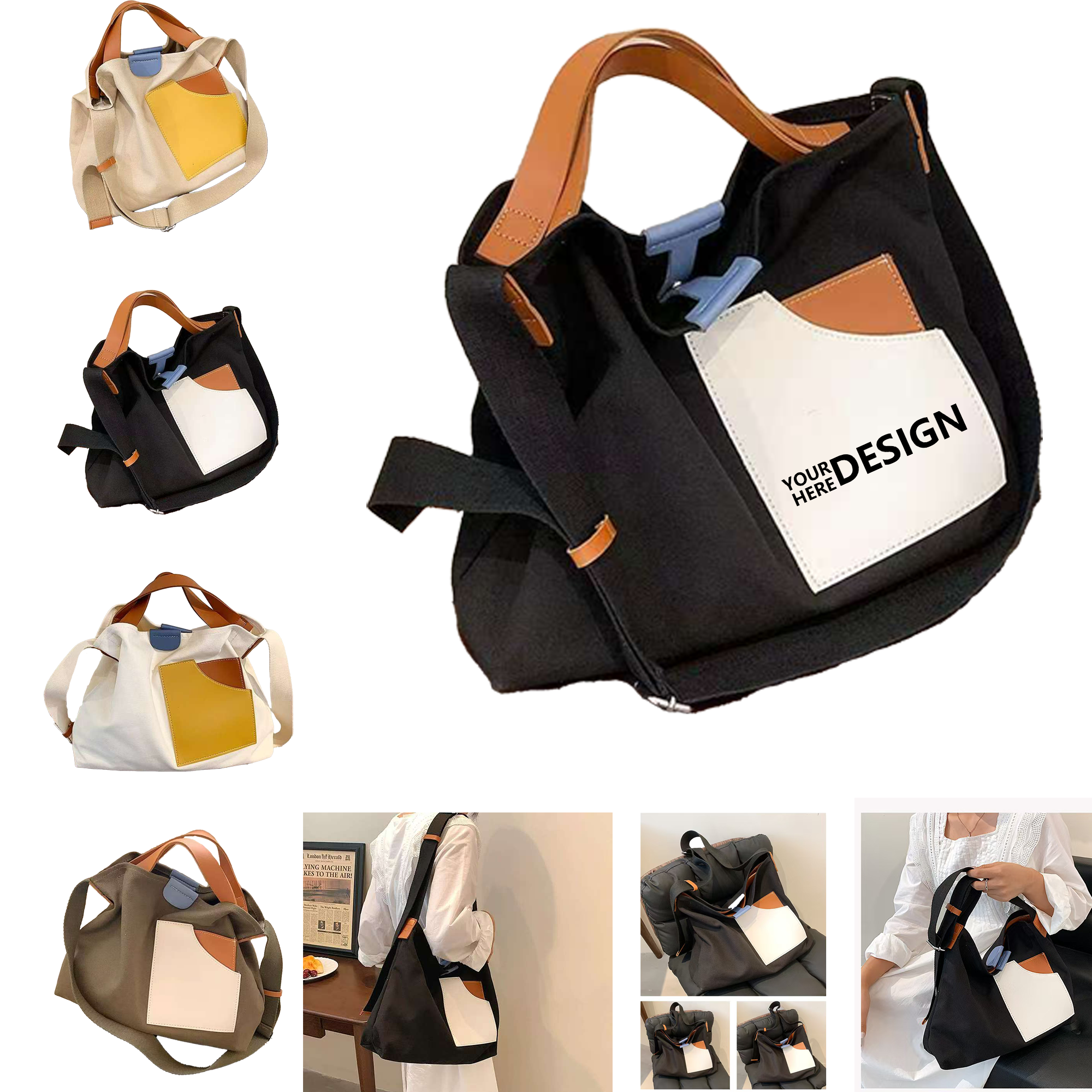 Women's Extra-Large Canvas Tote Bag 3