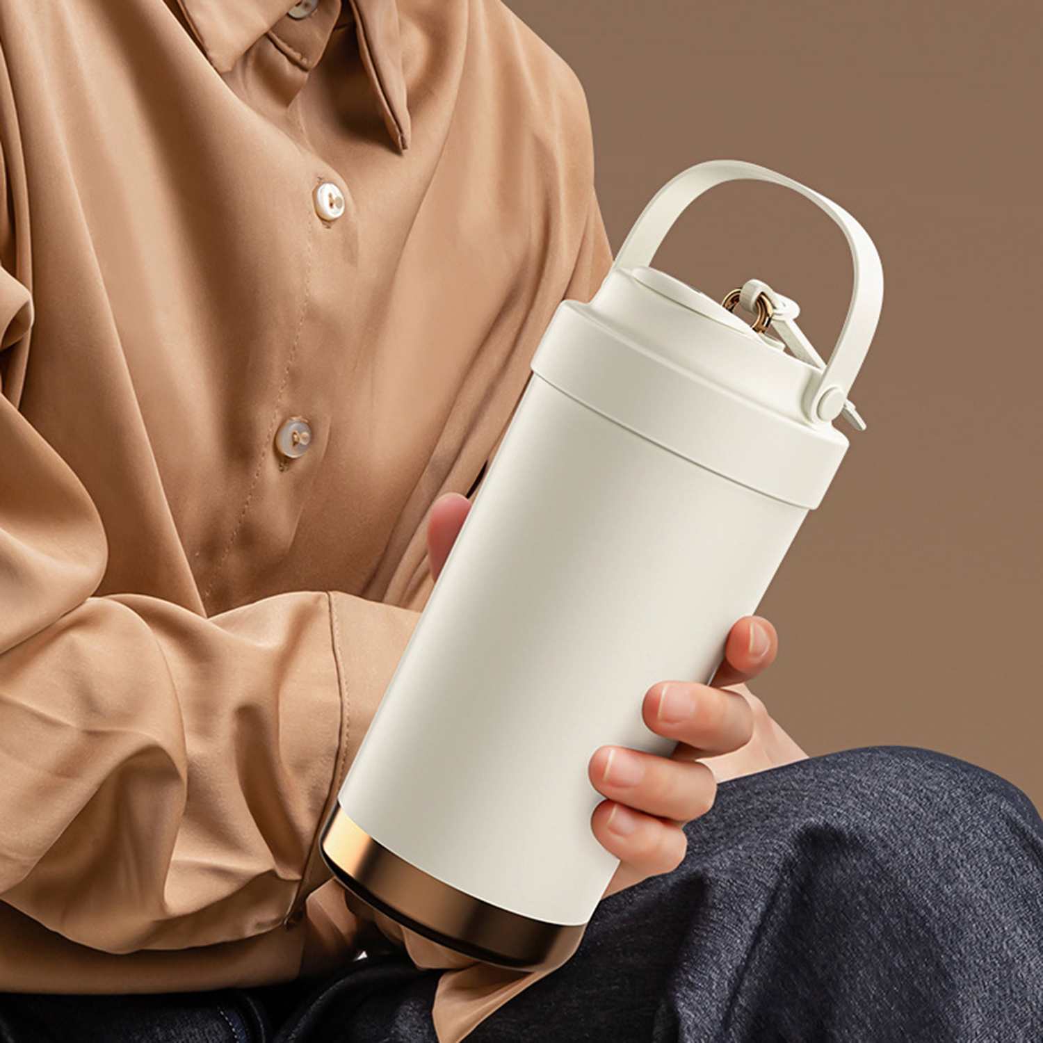 18Oz Stainless Steel Double Wall Insulated Vacuum Bottle 4