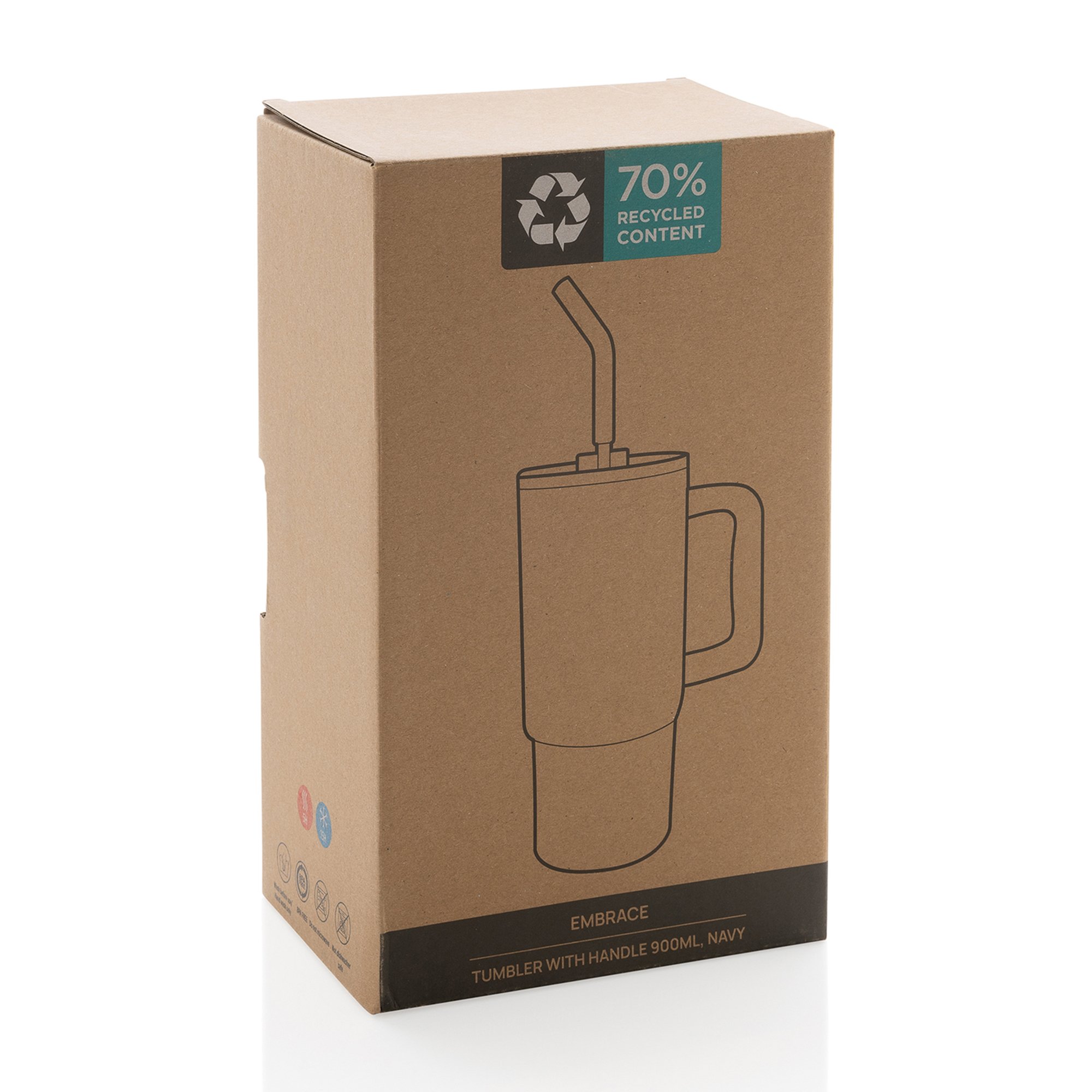 Embrace Deluxe Recycled Stainless Steel Tumbler 900ml 45