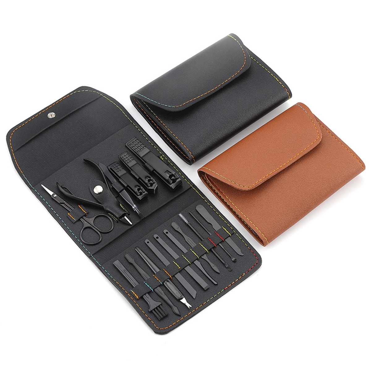 16 In 1 Professional Portable Manicure Nail Set with PU Case 5