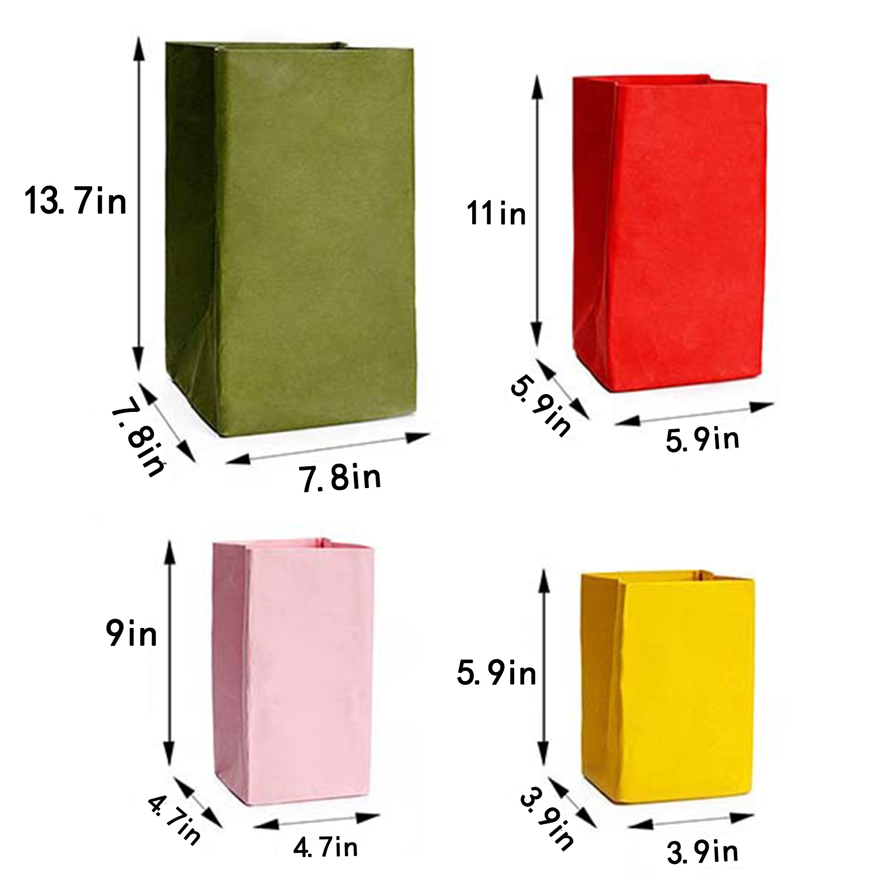 Washable Kraft Paper Storage Bag 3