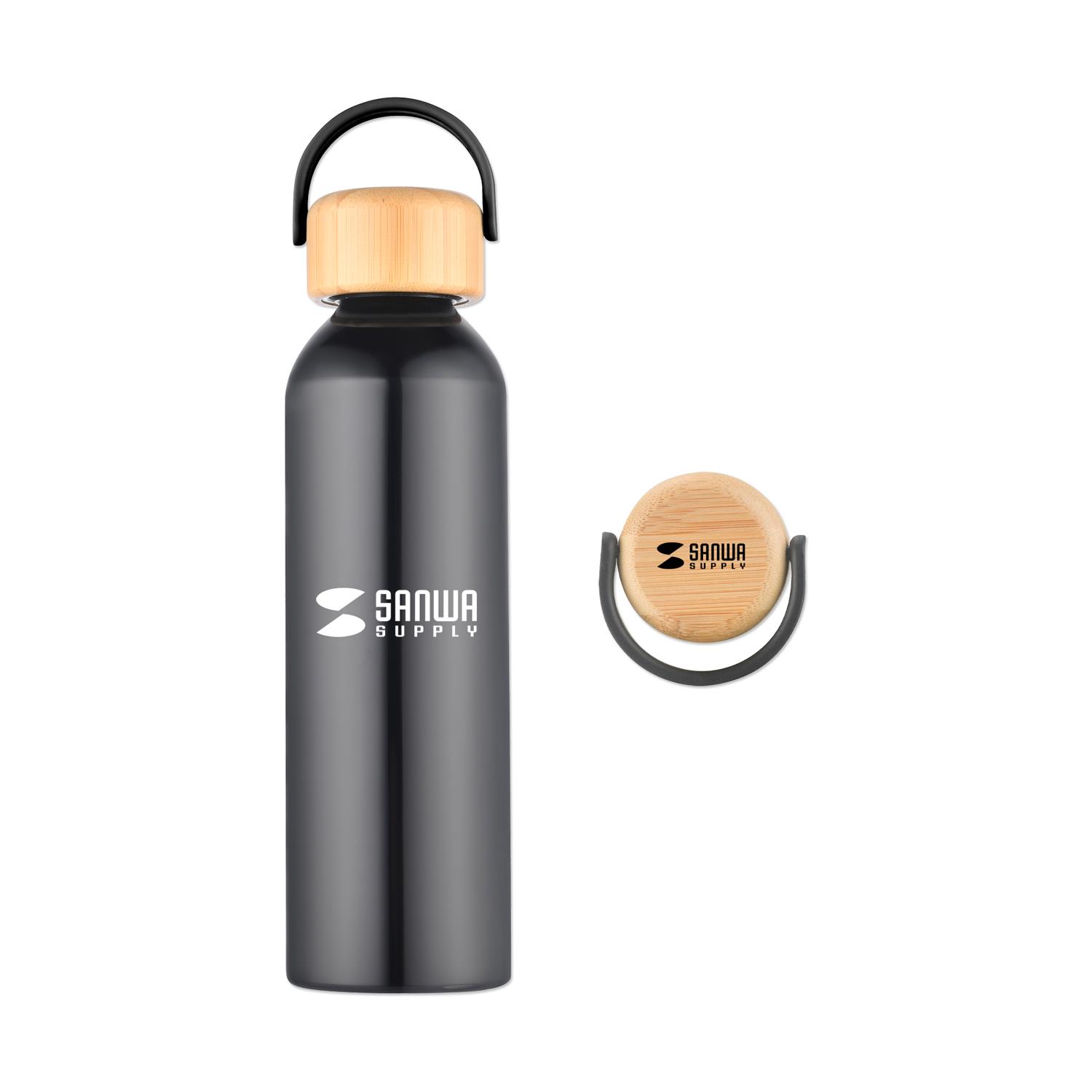 24 Oz. 100% Recycled Aluminum Bottle with Bamboo Lid 4