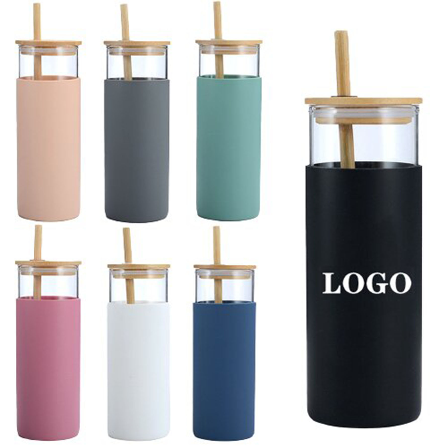 17 OZ Glass Straw Cup 2