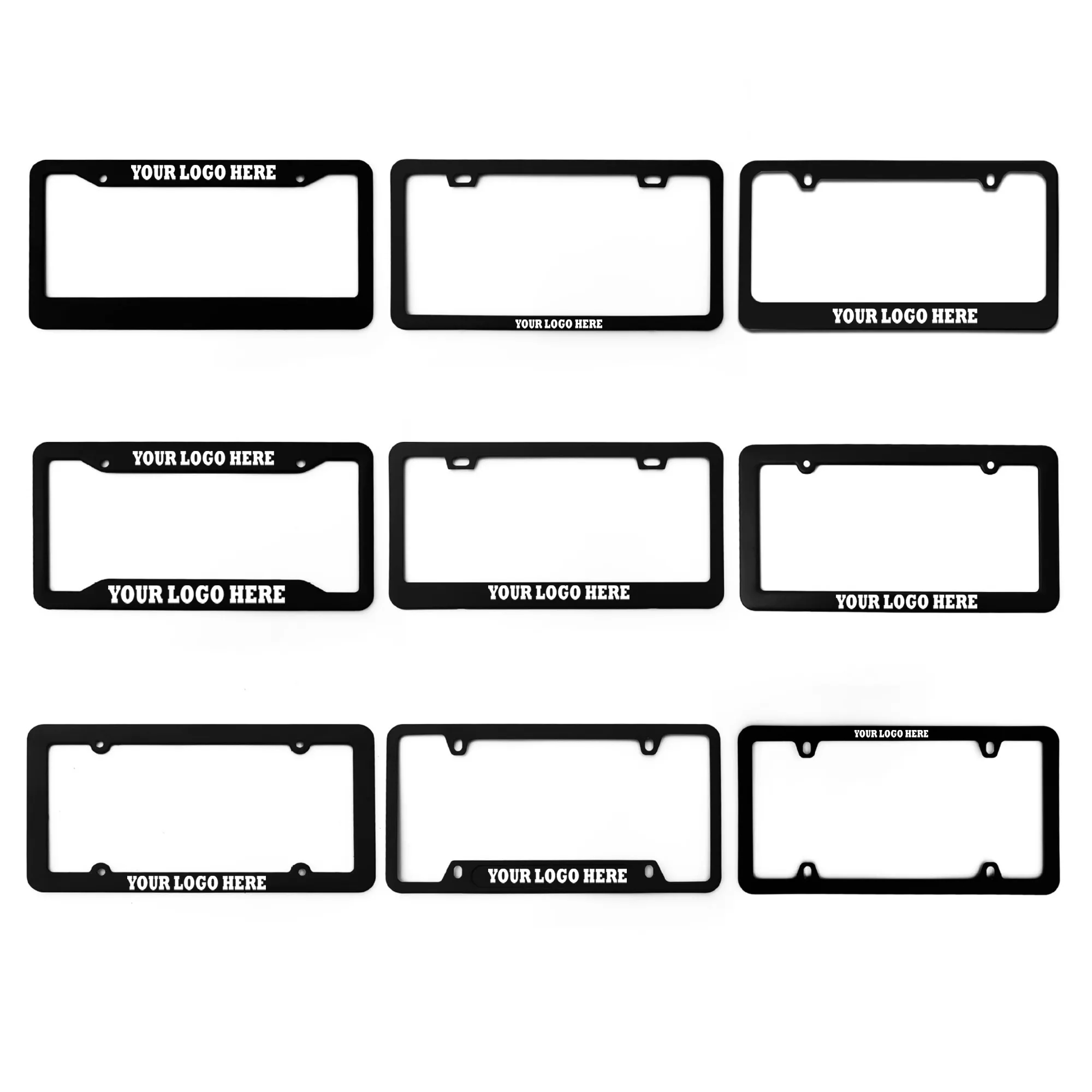 Personalized Aluminum Alloy License Plate Frame MOQ 50 2