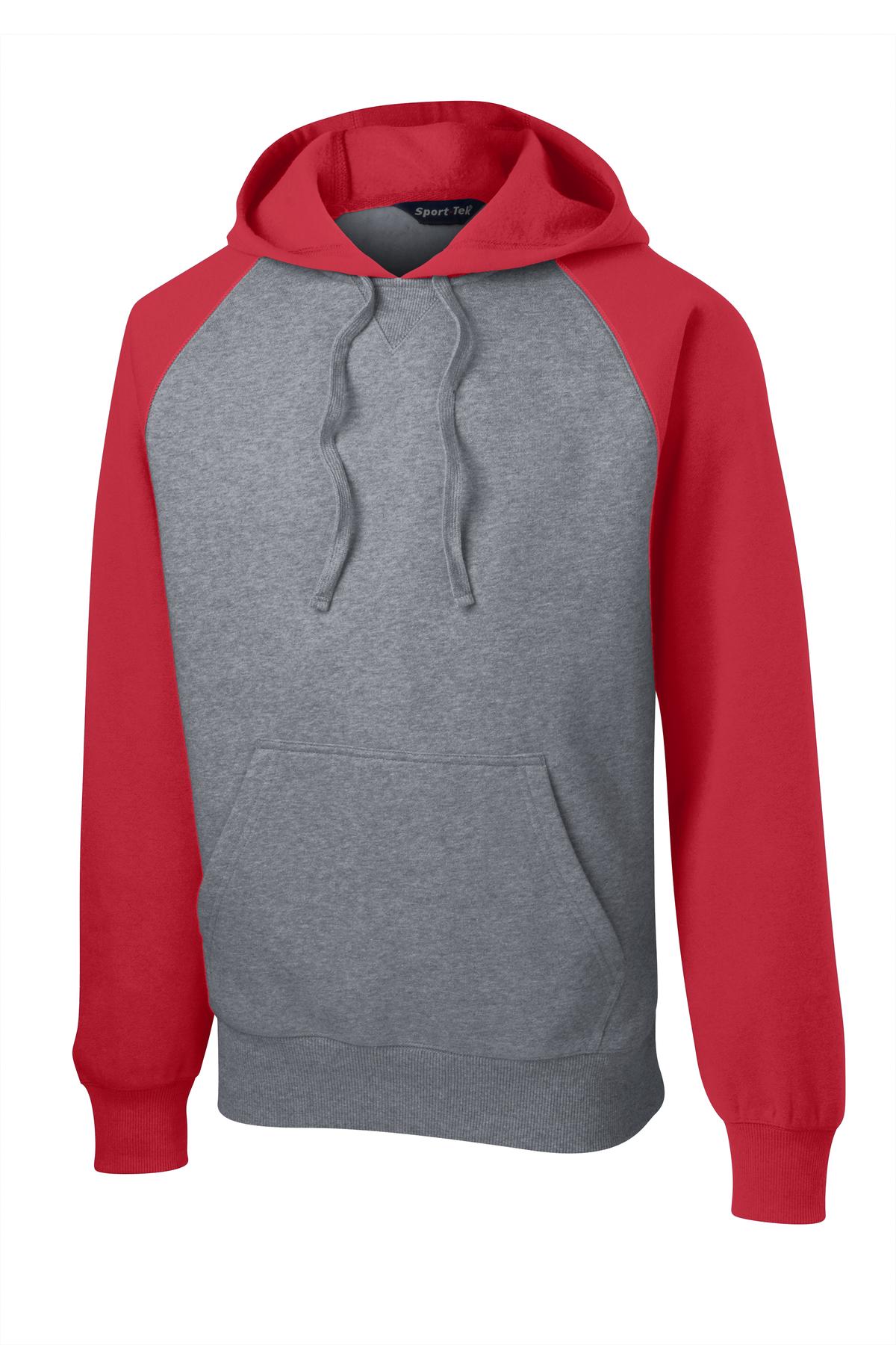 Sport-Tek Raglan Colorblock Pullover Hooded Sweatshirt. ST267 37