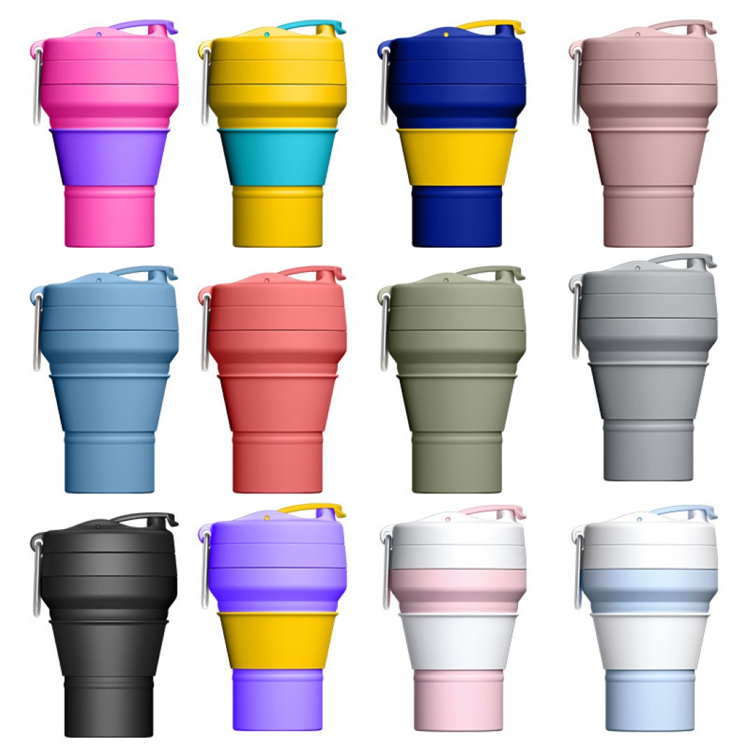Collapsible cups with buckles 4