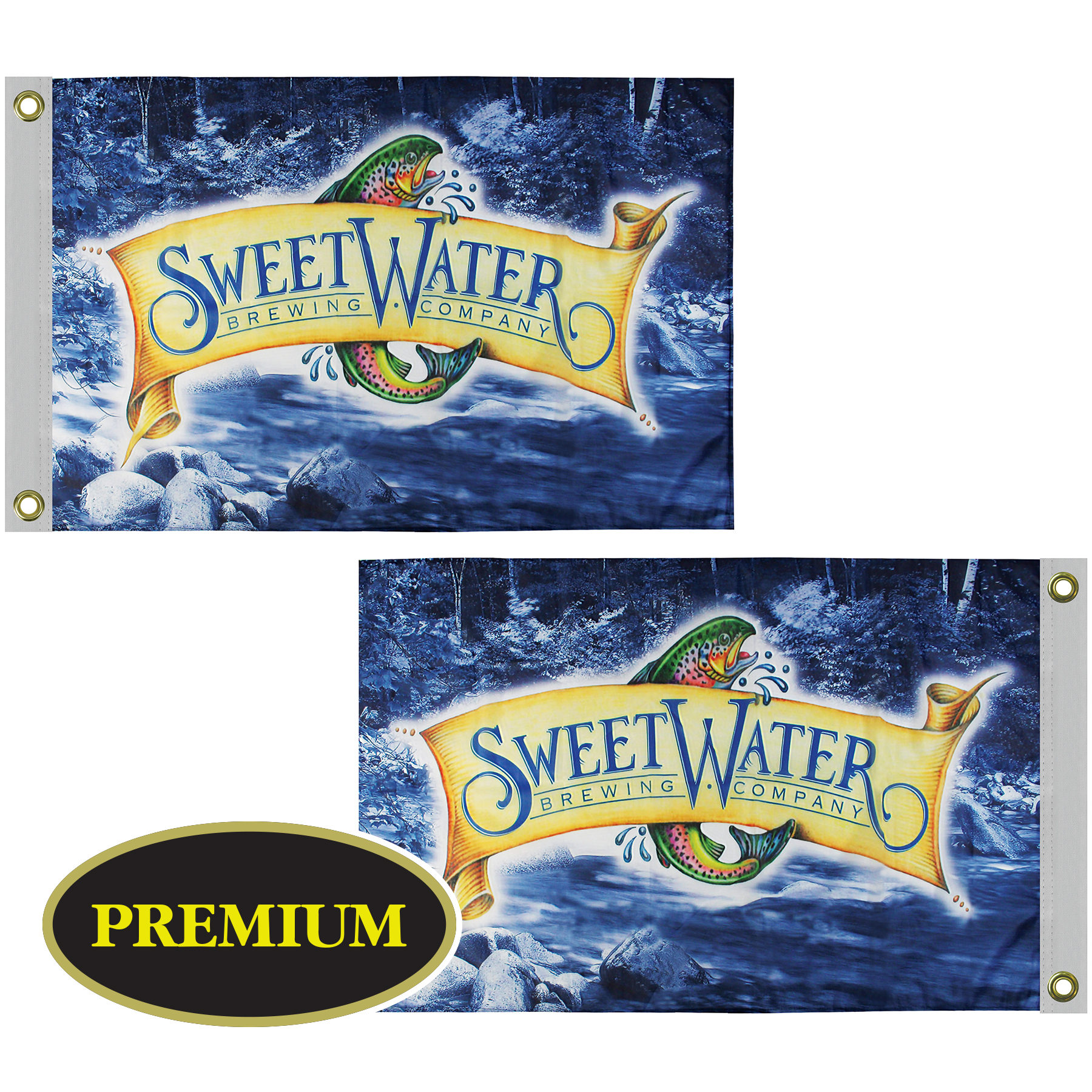 2' x 3' Double Sided Digitally Printed Knitted Polyester Flags 6