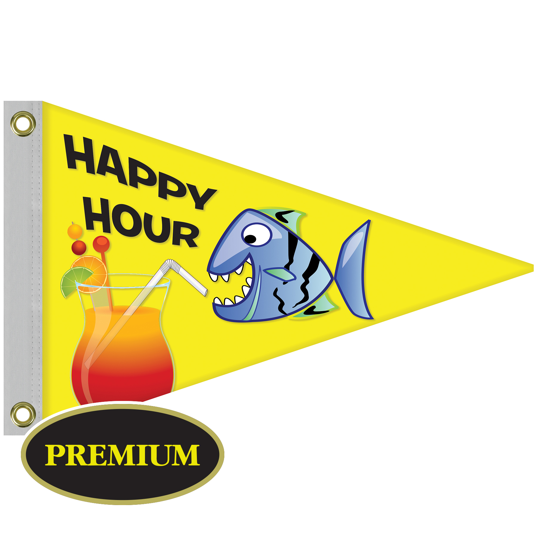 Single Reverse Knitted Polyester Pennant Boat Flag (16"x24") 6