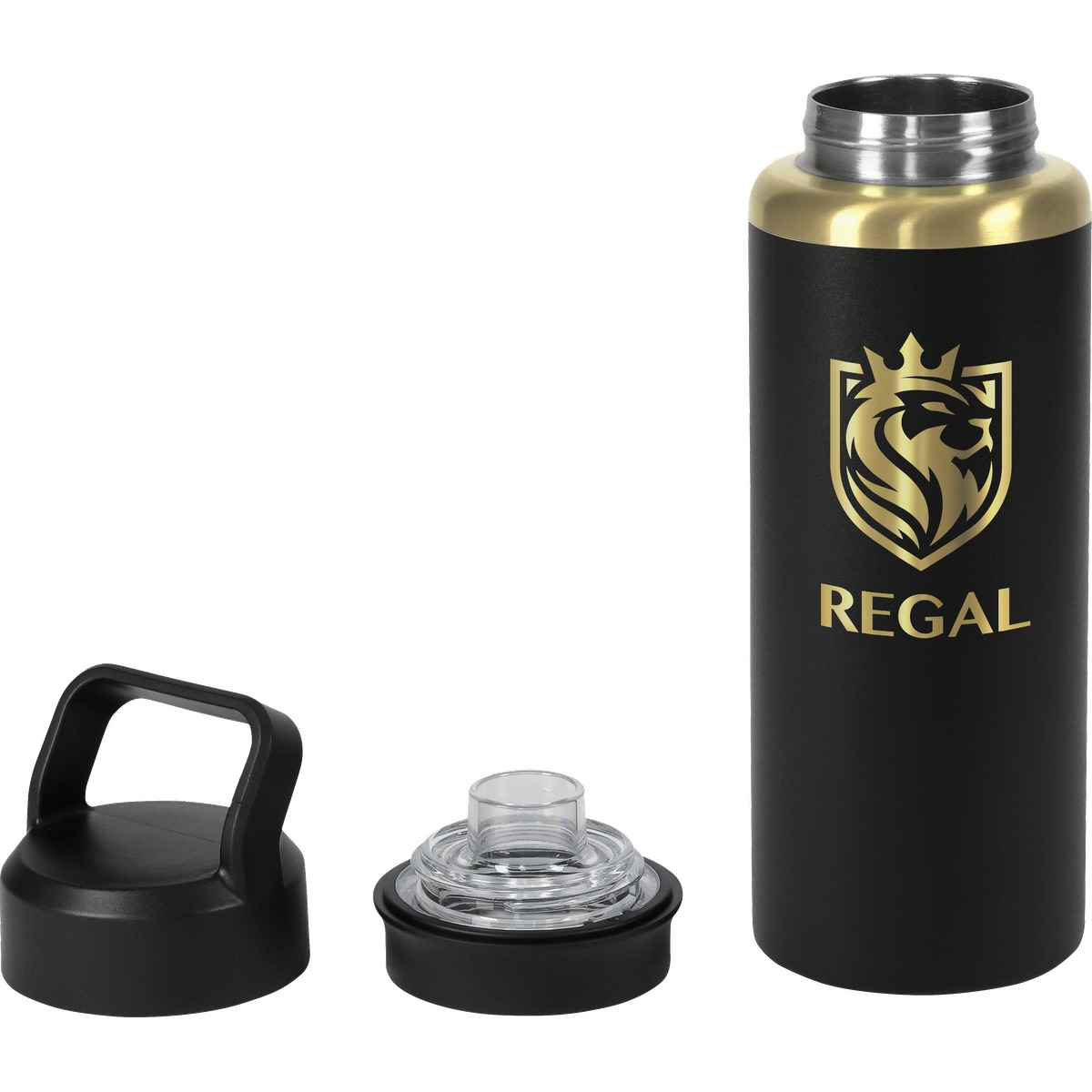 28oz Urban Peak® Dual Top Gold Water Bottle, custom water bottle with logo imprint 42