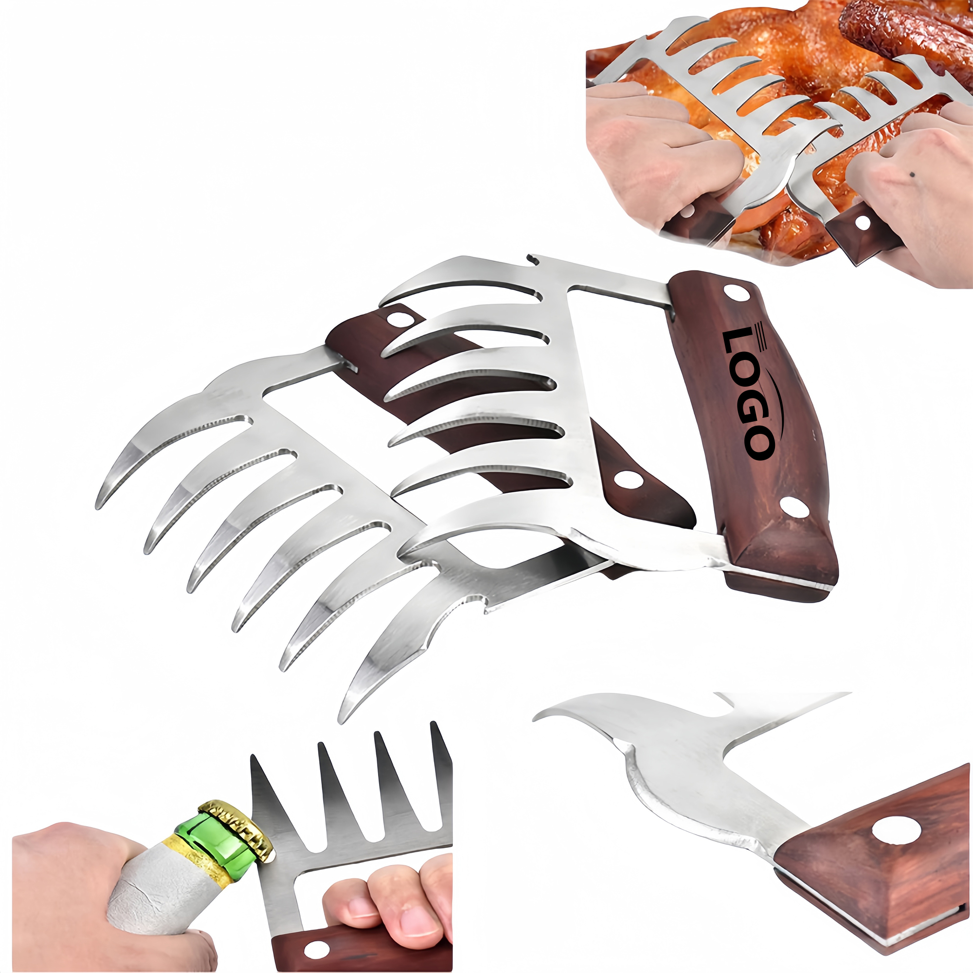 Multifunctional Meat Shredder Claws with Opener 2