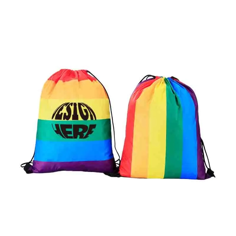 LGBT Pride Rainbow Unisex Drawstring Backpack