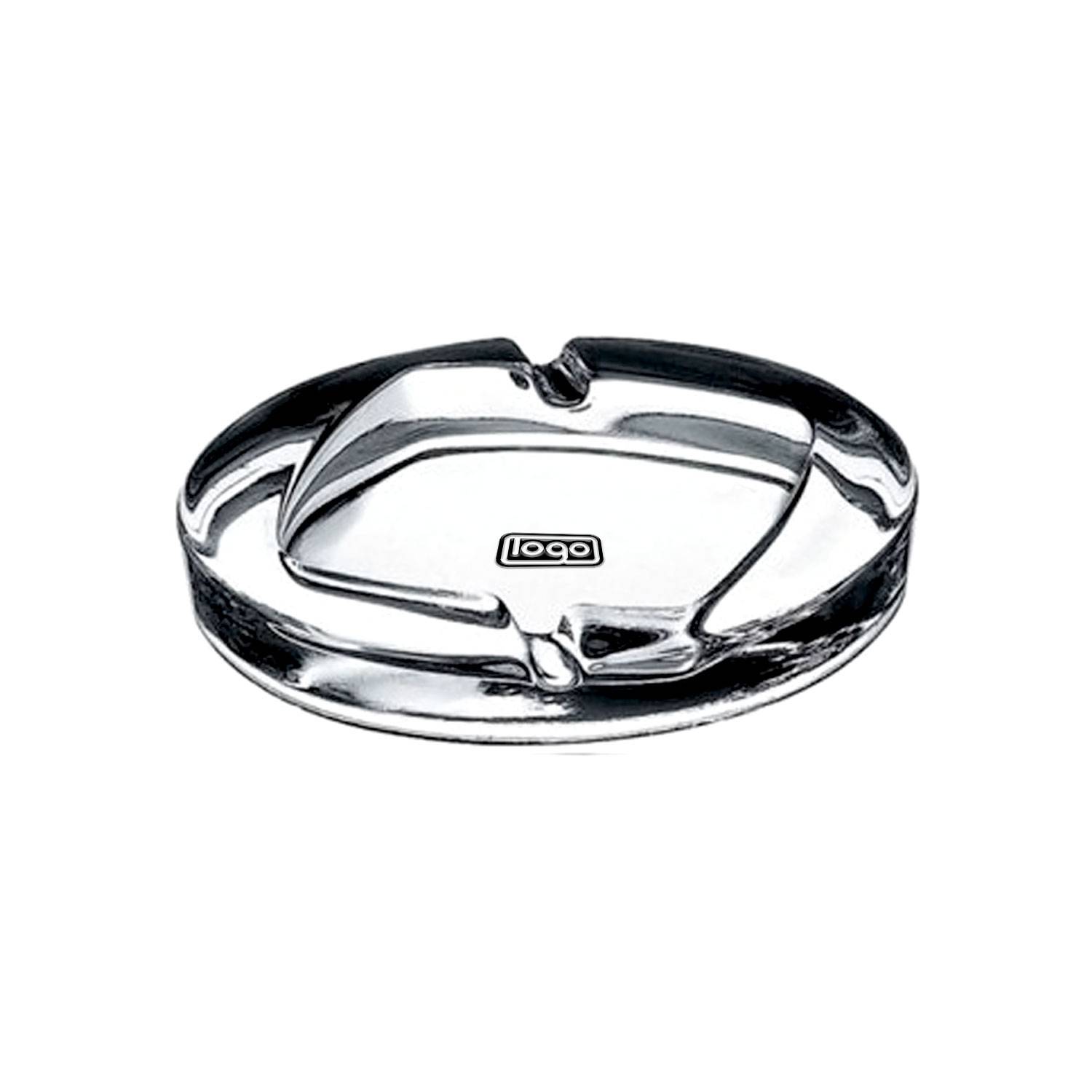 Clear Glass Ash Tray 8