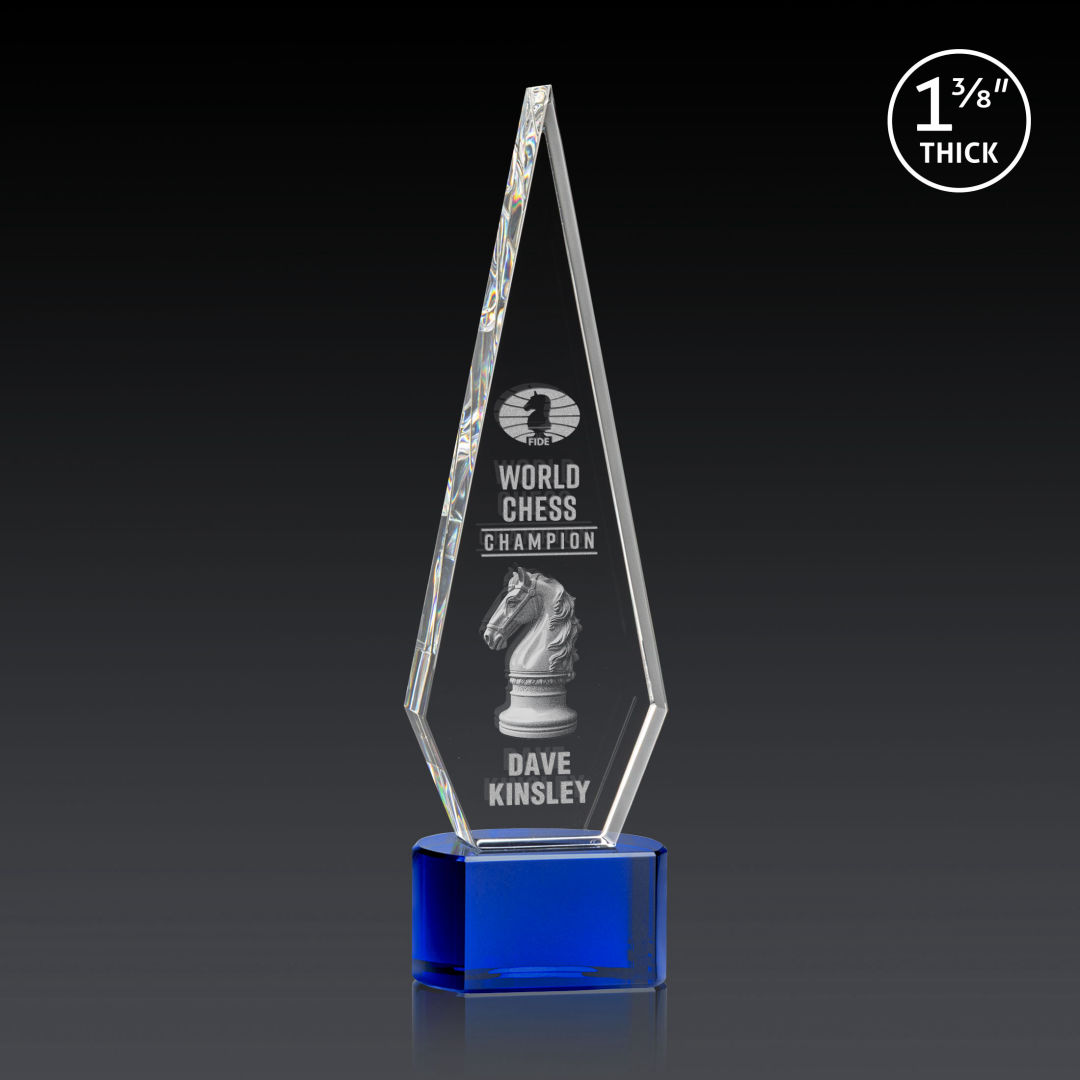 Springfield 3D Award on Paragon Base - Blue 7