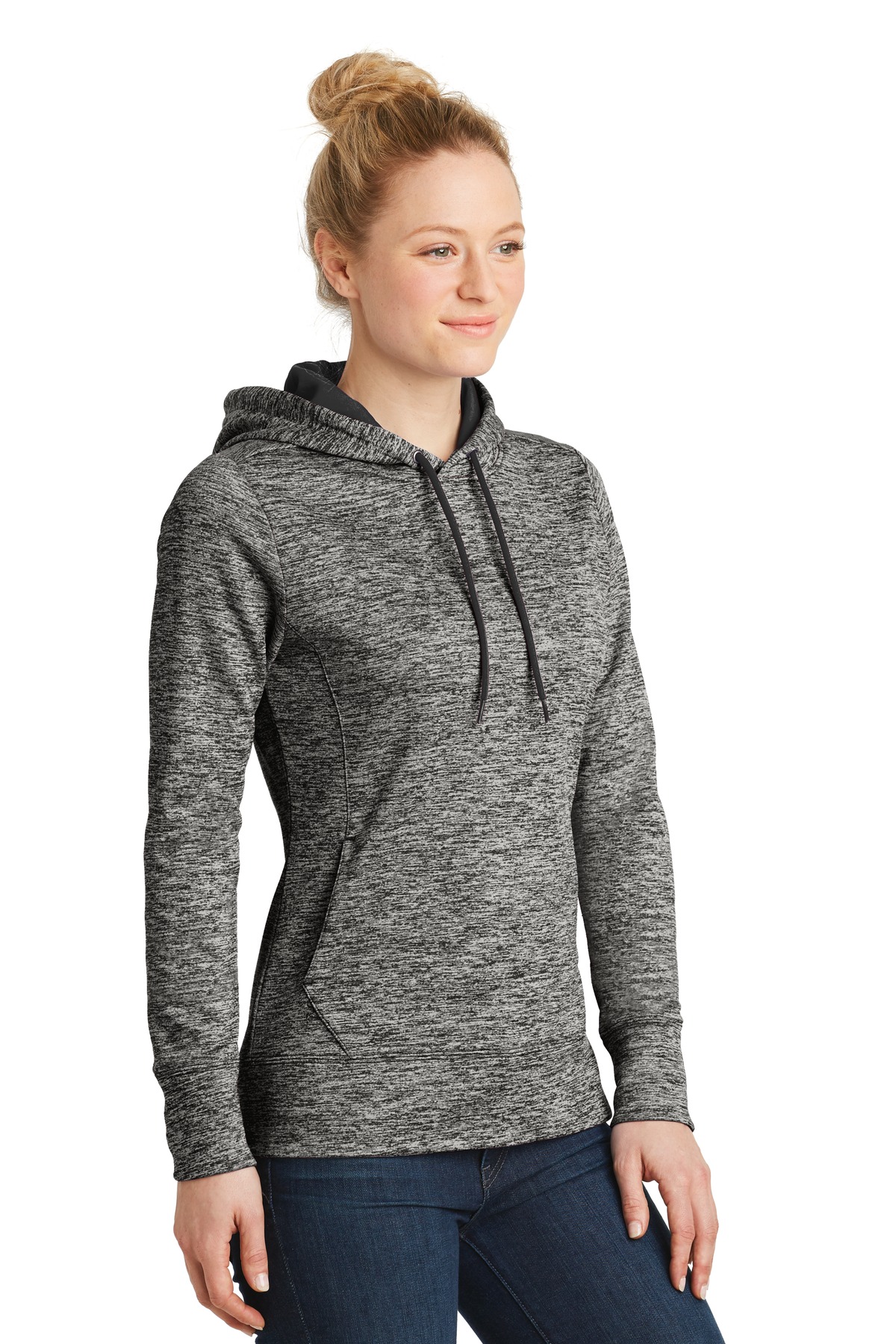 Women's PosiCharge Electric Heather Fleece Hooded Pullover