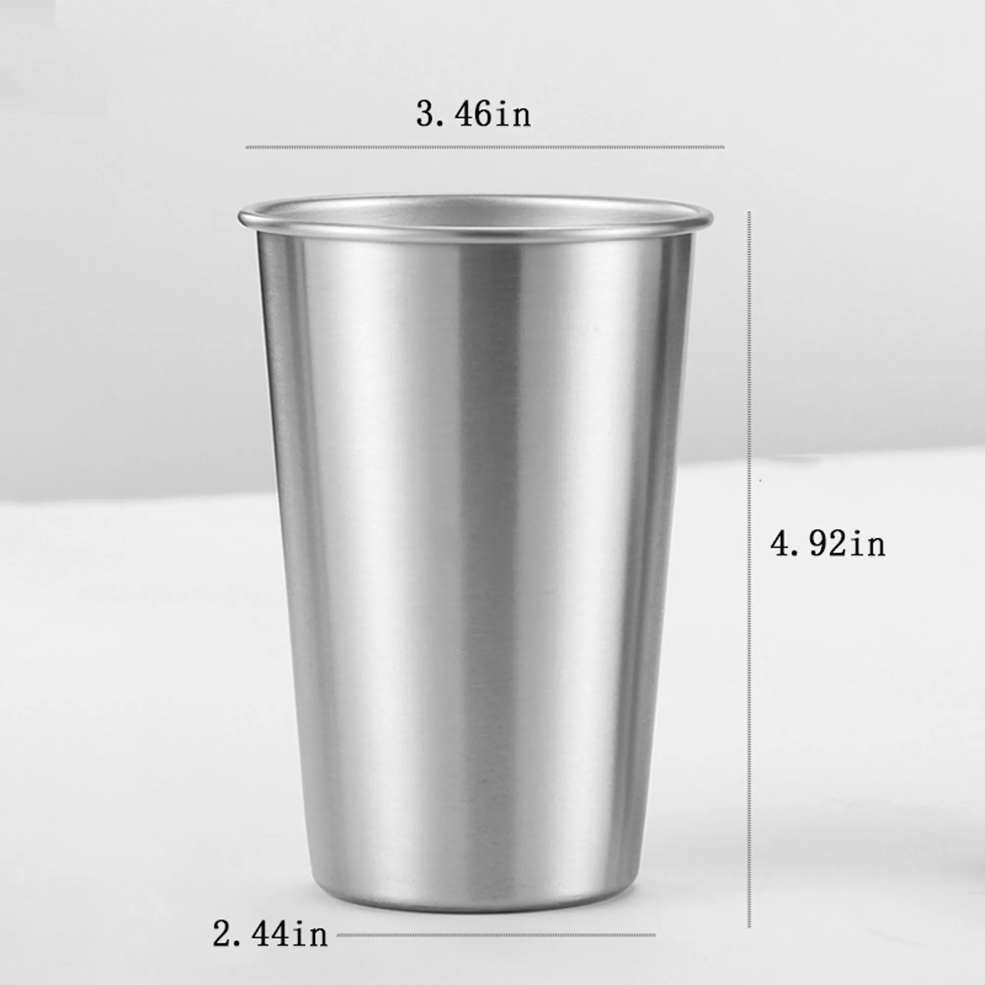 Custom Logo 304 SS 17oz Cold Beer Cup 7